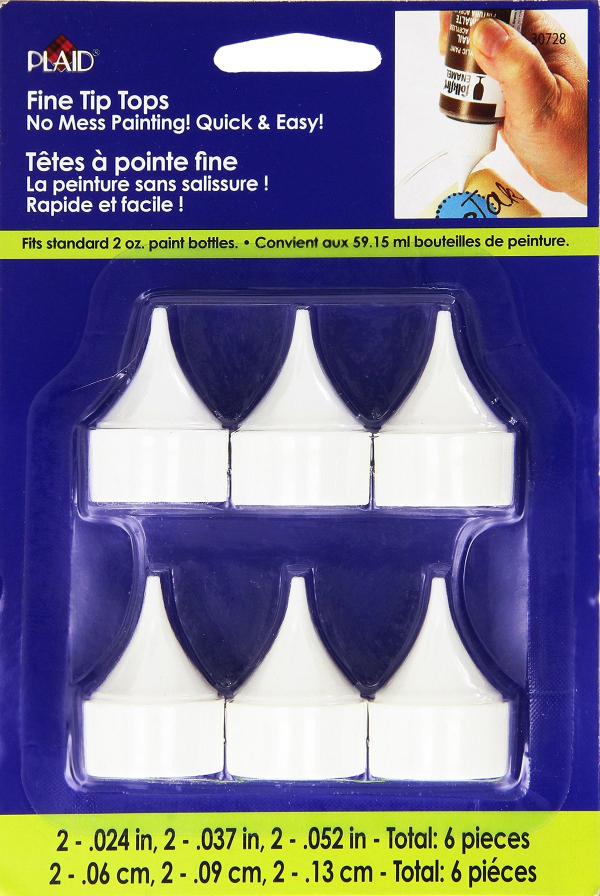 Plaid Tip Writers, (6-Piece)