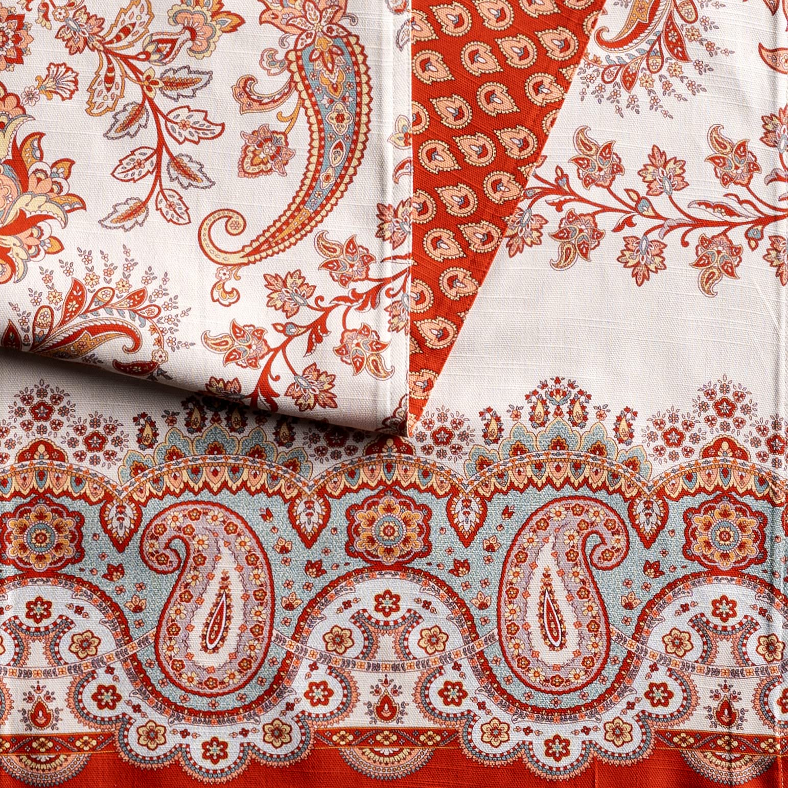 Maison D' Hermine Tablerunner 100% Cotton Table Runner Decorative Table Runners, Home, Wedding, Buffet & Camping, Cachemire