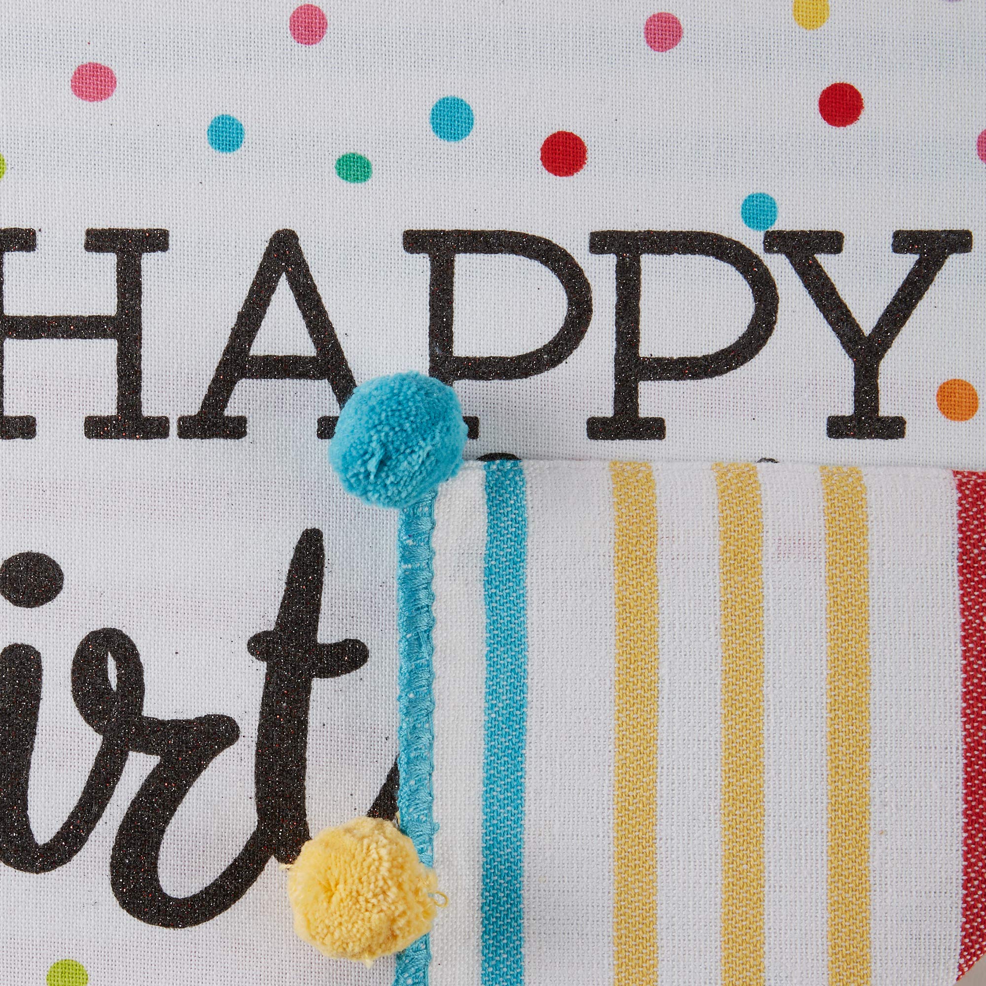 DII Happy Birthday Embellished Table Runner