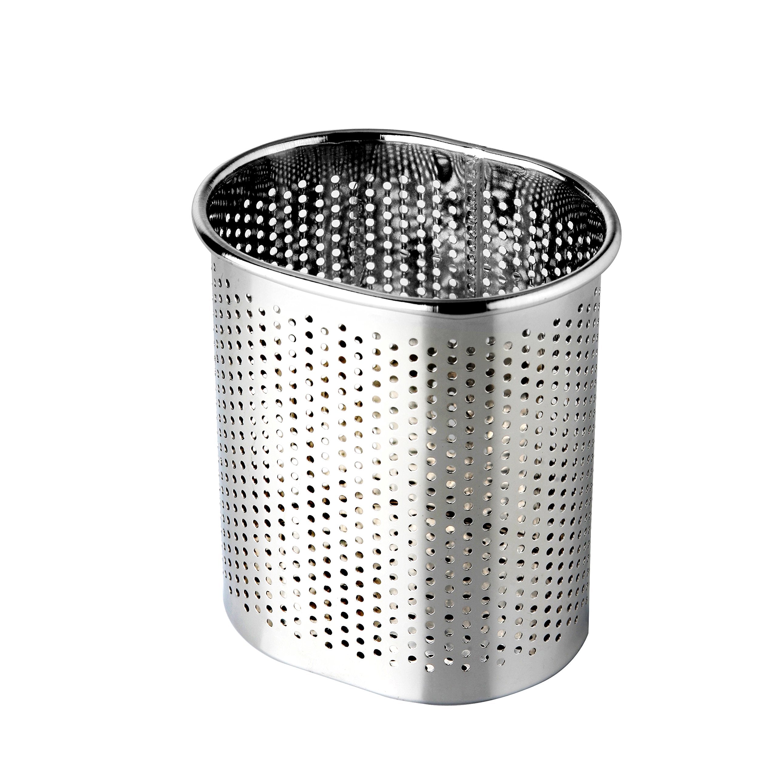 Stainless Steel Cutlery Utensil Holder (Small Oval) Chopsticks Holder For Dishwasher
