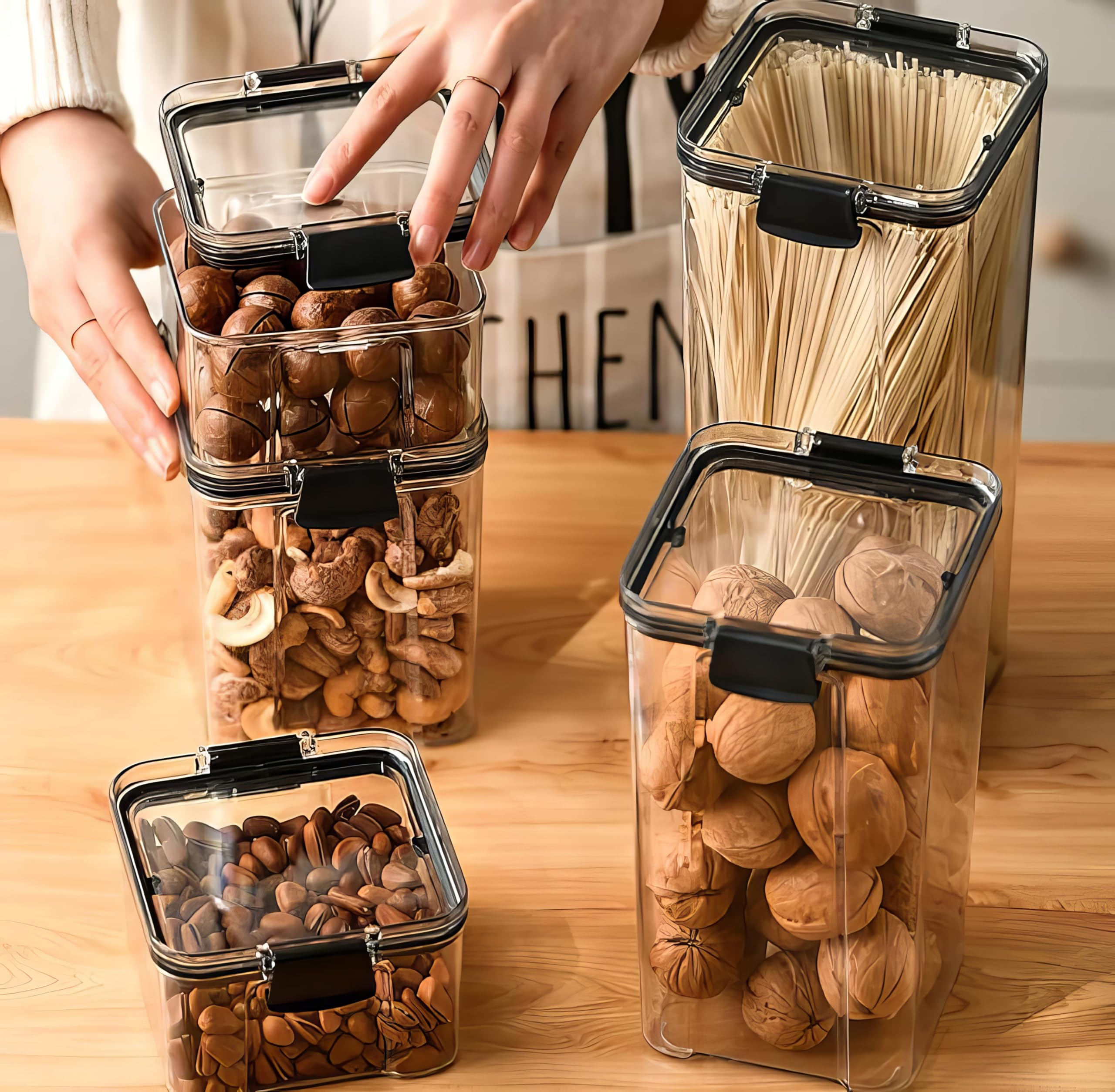 KWER 700ml Air Tight Container Set For Kitchen Set For Home Kitchen Items Storage Containers Kitchen Storage Containers Set Food