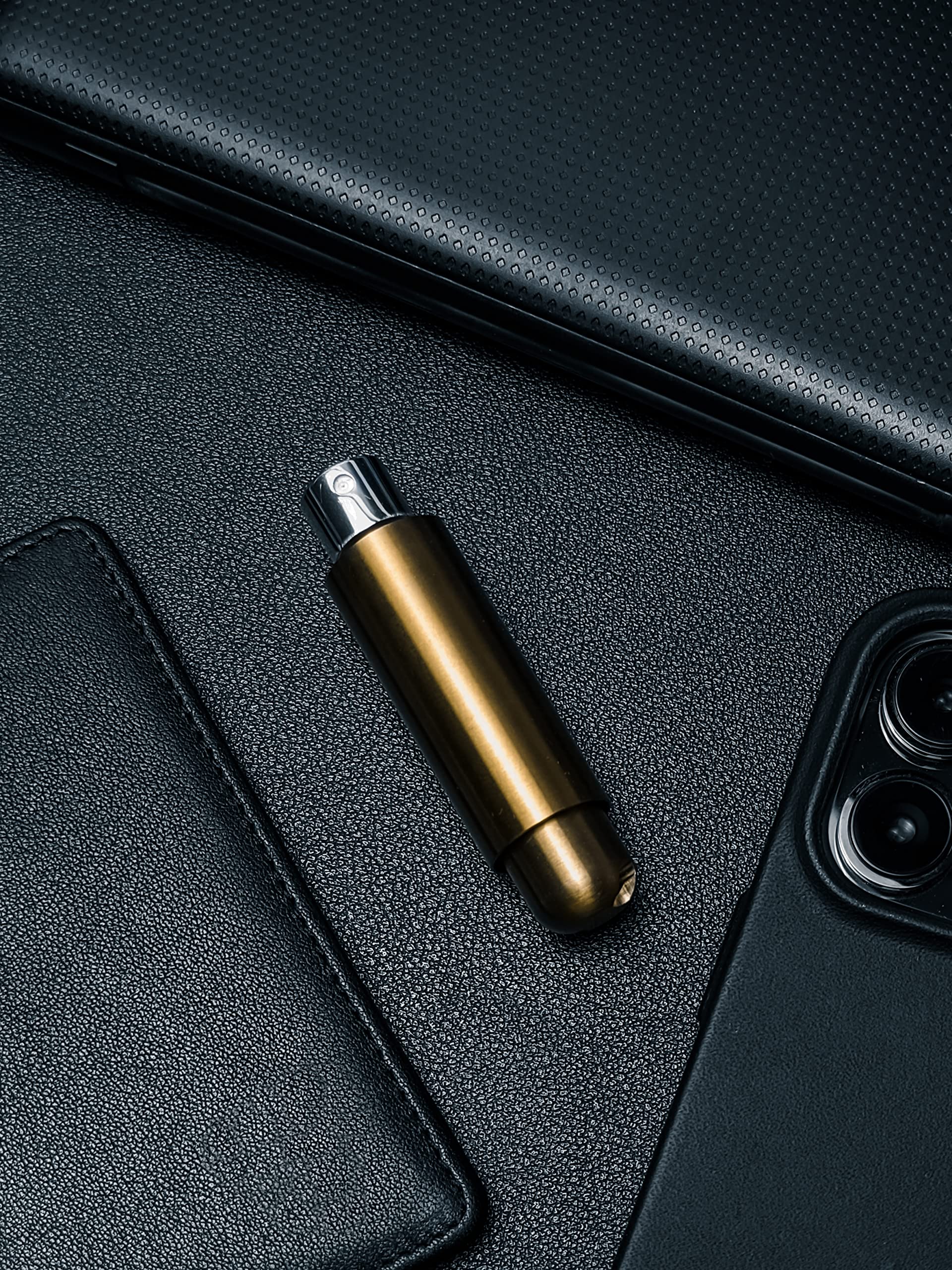 Mordeco Nanosprayer (Gold) - Refillable Perfume Sprayer, Essential Oil Bottles