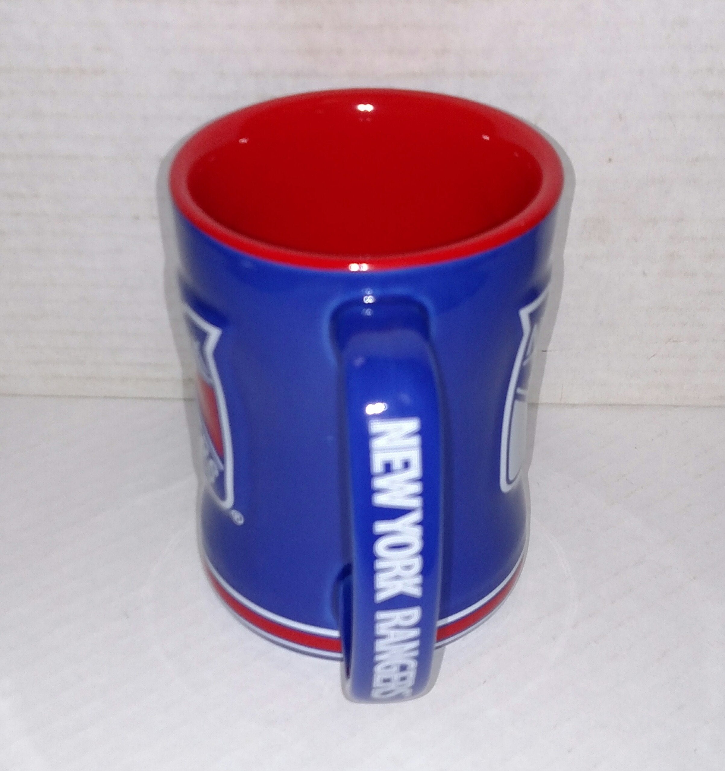 Boelter Brands Nhl New York Rangers 445361 Coffee Mug, Team Color, 14 Oz