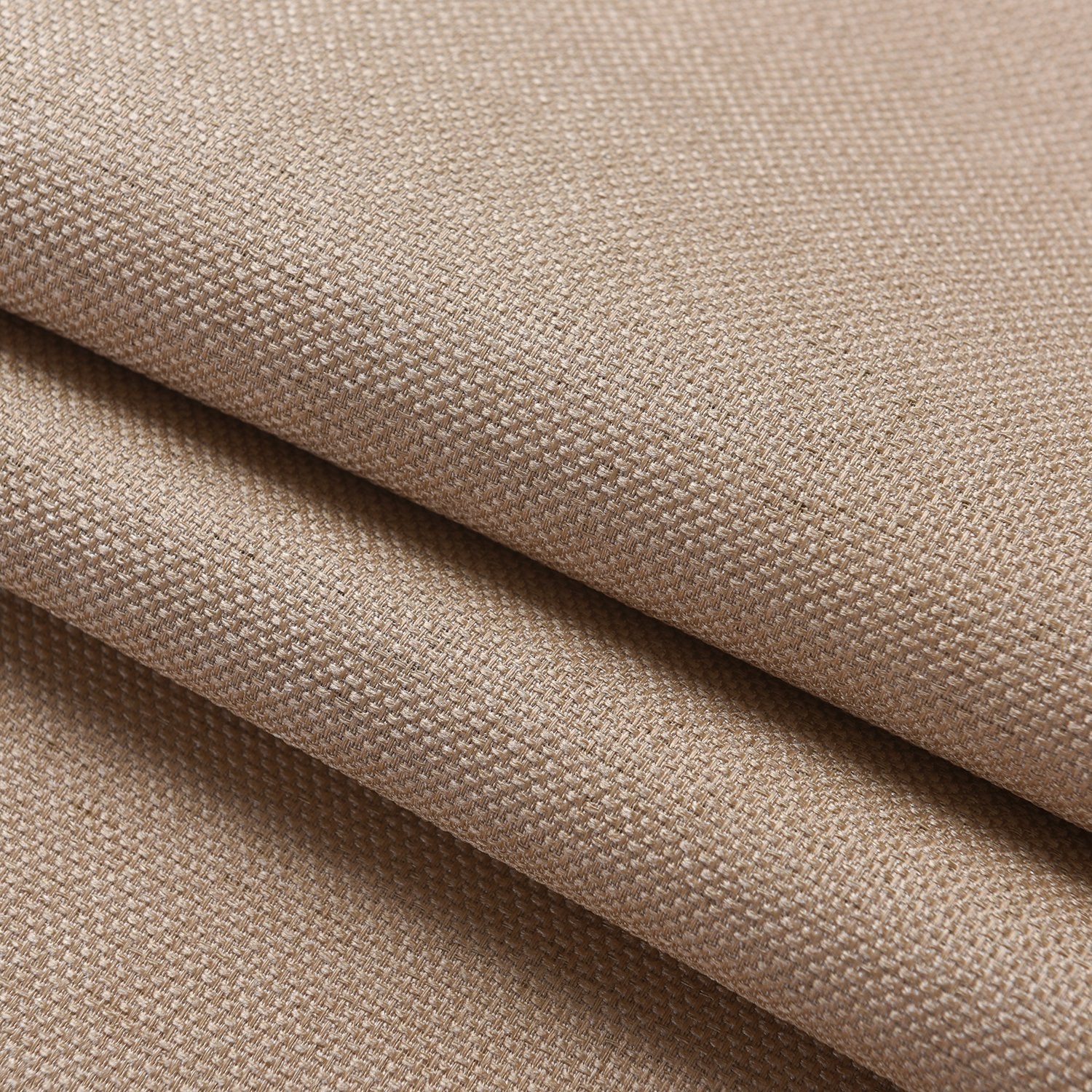 Linennee Basketweave 52X70 Inch Birch Color Classic Polyester Rectangular Tablecloth Tight Weight No Iron Easy Care Durable Affo