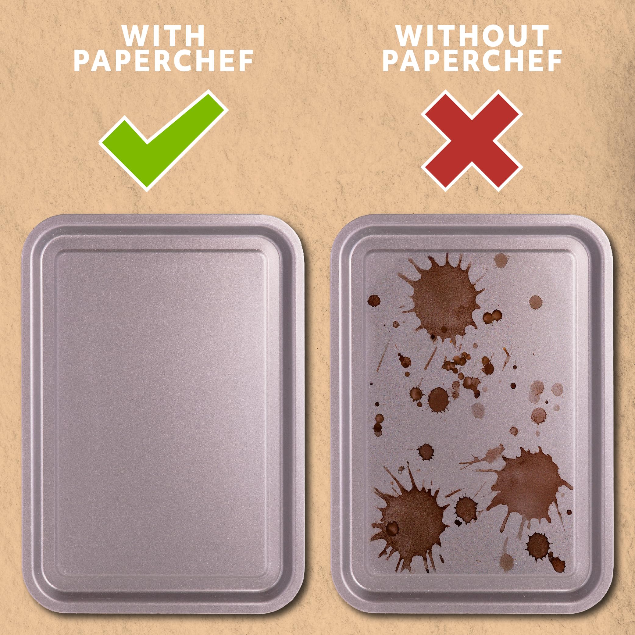 Paperchef Pc5003 (2 Pack) Parchment Paper Nonstick Cooking Bags, 10-Ctbox, 1483, Tan