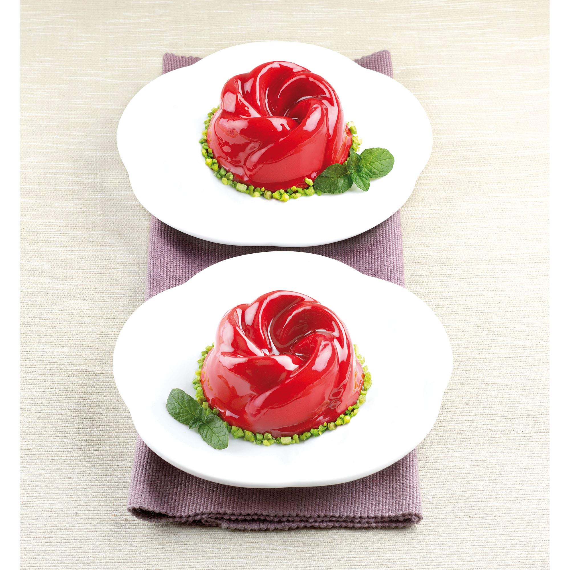 Silikomart Professional Sf158 Silicone Mold Vertigo 3.7 Ounce, 3 Inch Diameter X 1.5 Inch High, 6 Cavities