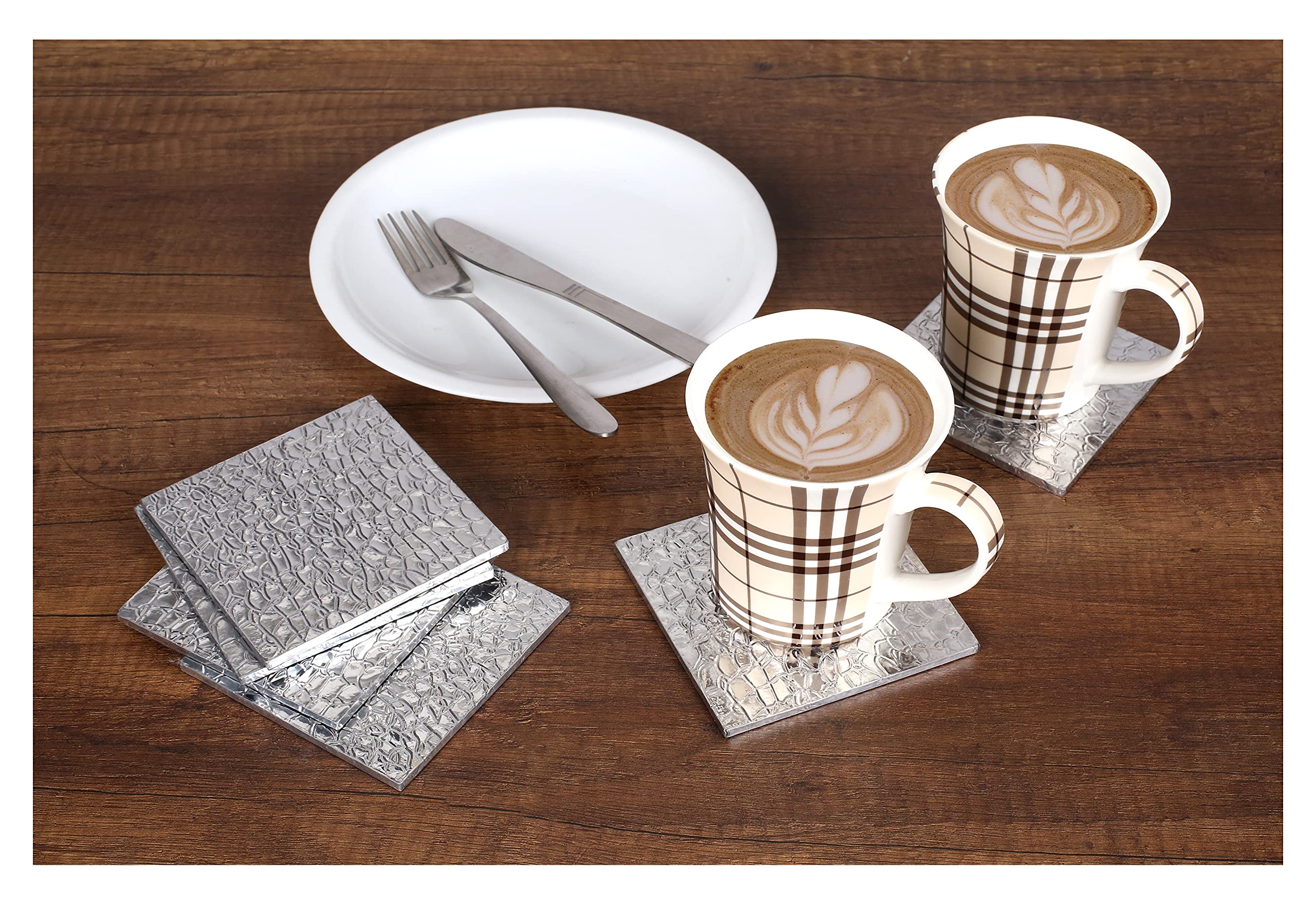 Alpha Living Home Table Coasters Drink Coasters For Tabletop Protection Outdoor Coasters Coffee Table Coasters Engraving Pattern