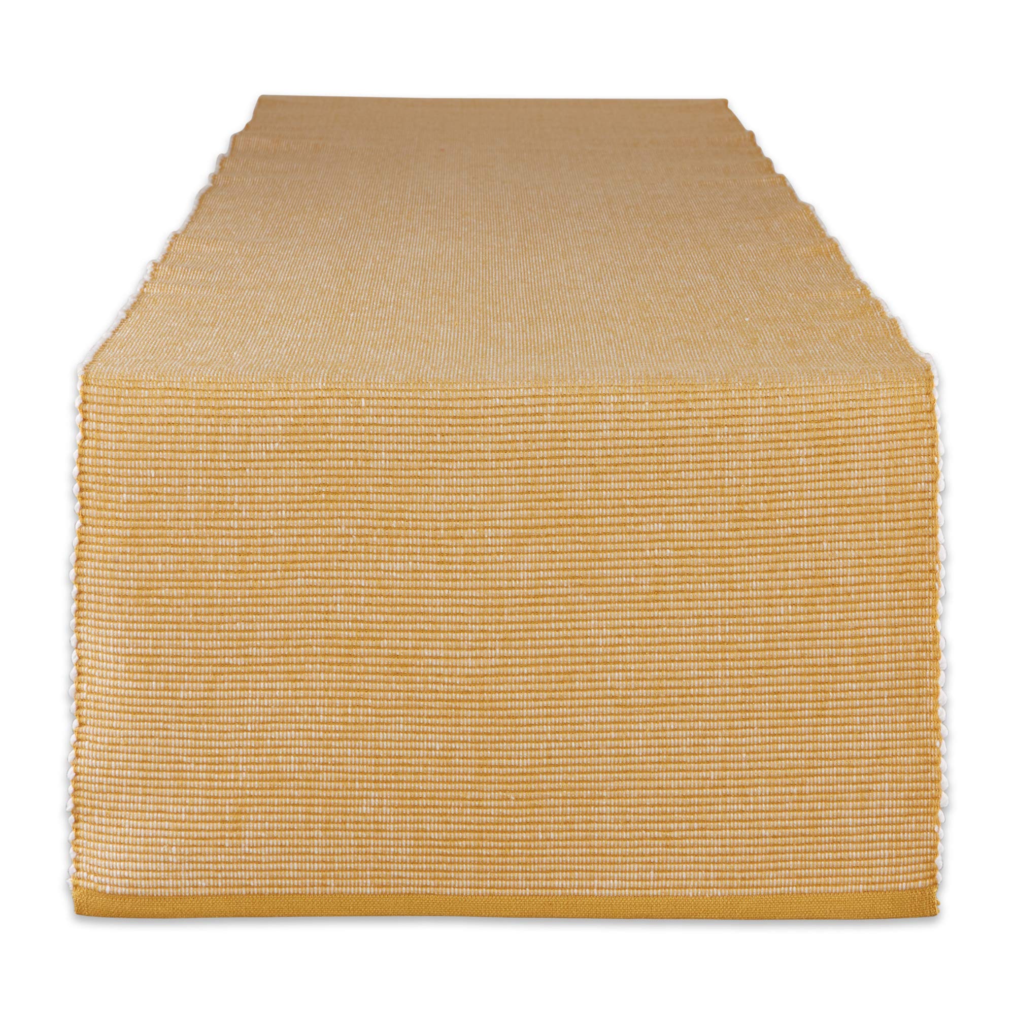 DII Two-Toned Collection Tabletop, Tablerunner, 13x72, Honey Gold