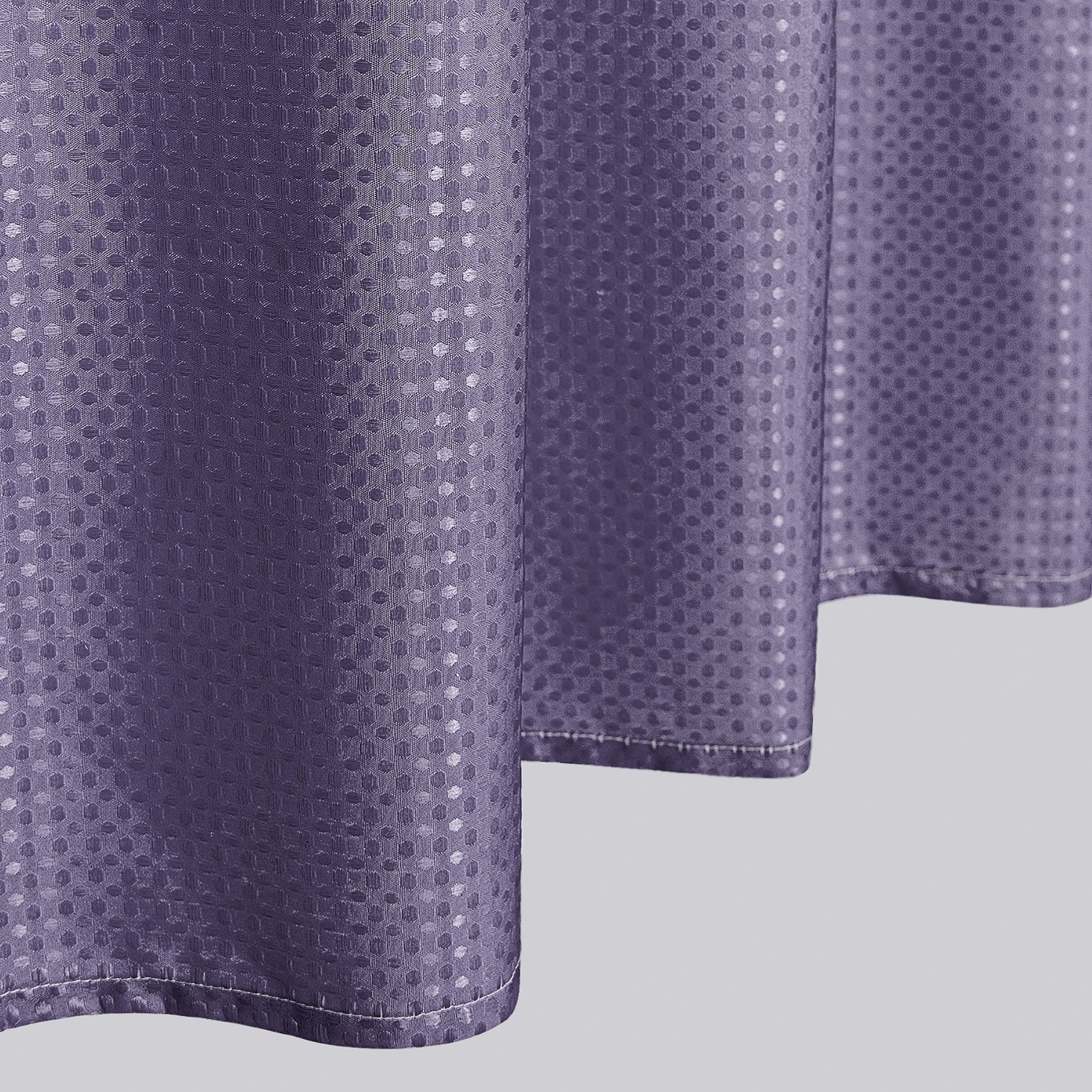 Mrs.Naturall Grey Purple Small Shower Curtain 36X72 For Bathroom Ombre White And Gray Purple Plastic Shower Curtian Liner Hooks