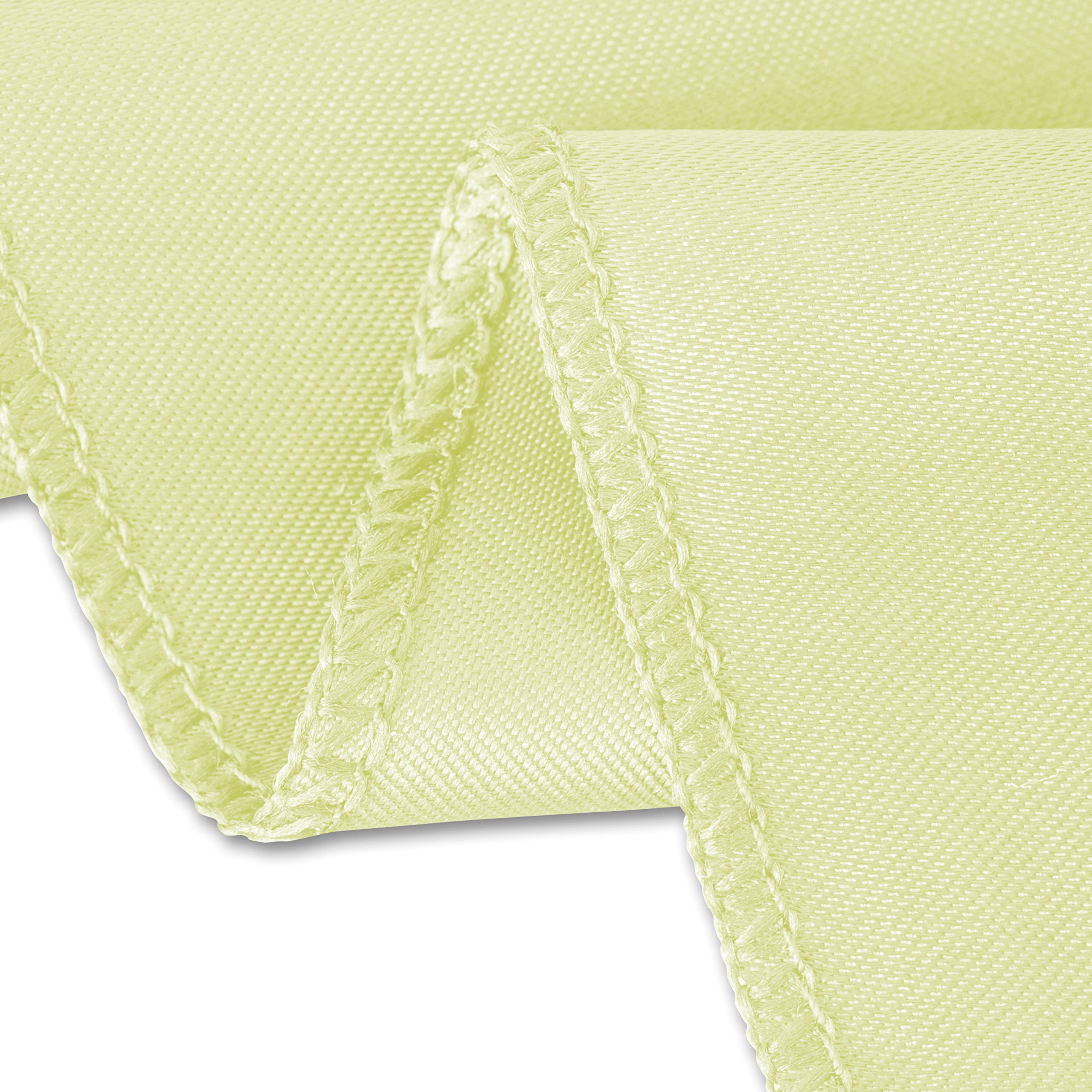 Linentablecloth 60 X 126-Inch Rectangular Satin Tablecloth Tea Green