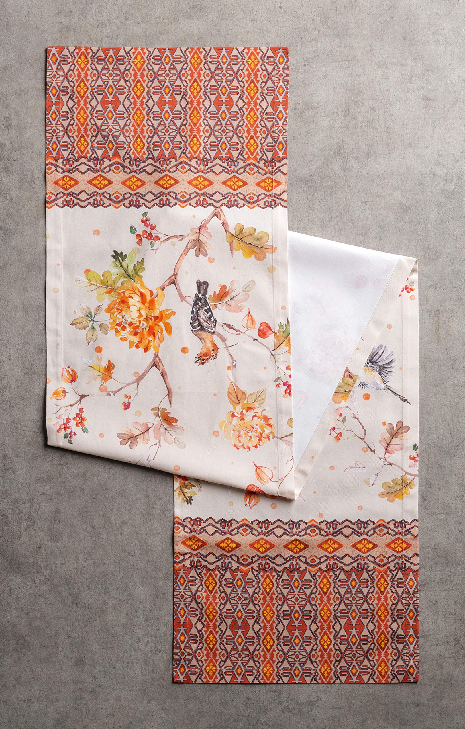 Maison D' Hermine Tablerunner 100% Cotton Table Runner Decorative Table Covers, Dining, Home, Banquet, Buffet, Kelim - Prairie (