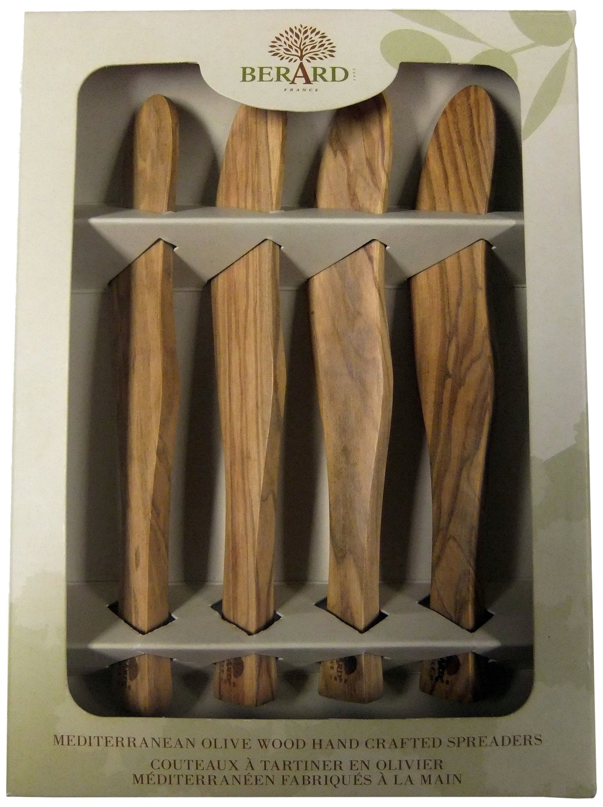 Berard Set Of 4 Olivewood, 7In /17.5Cm Spreader, Wood