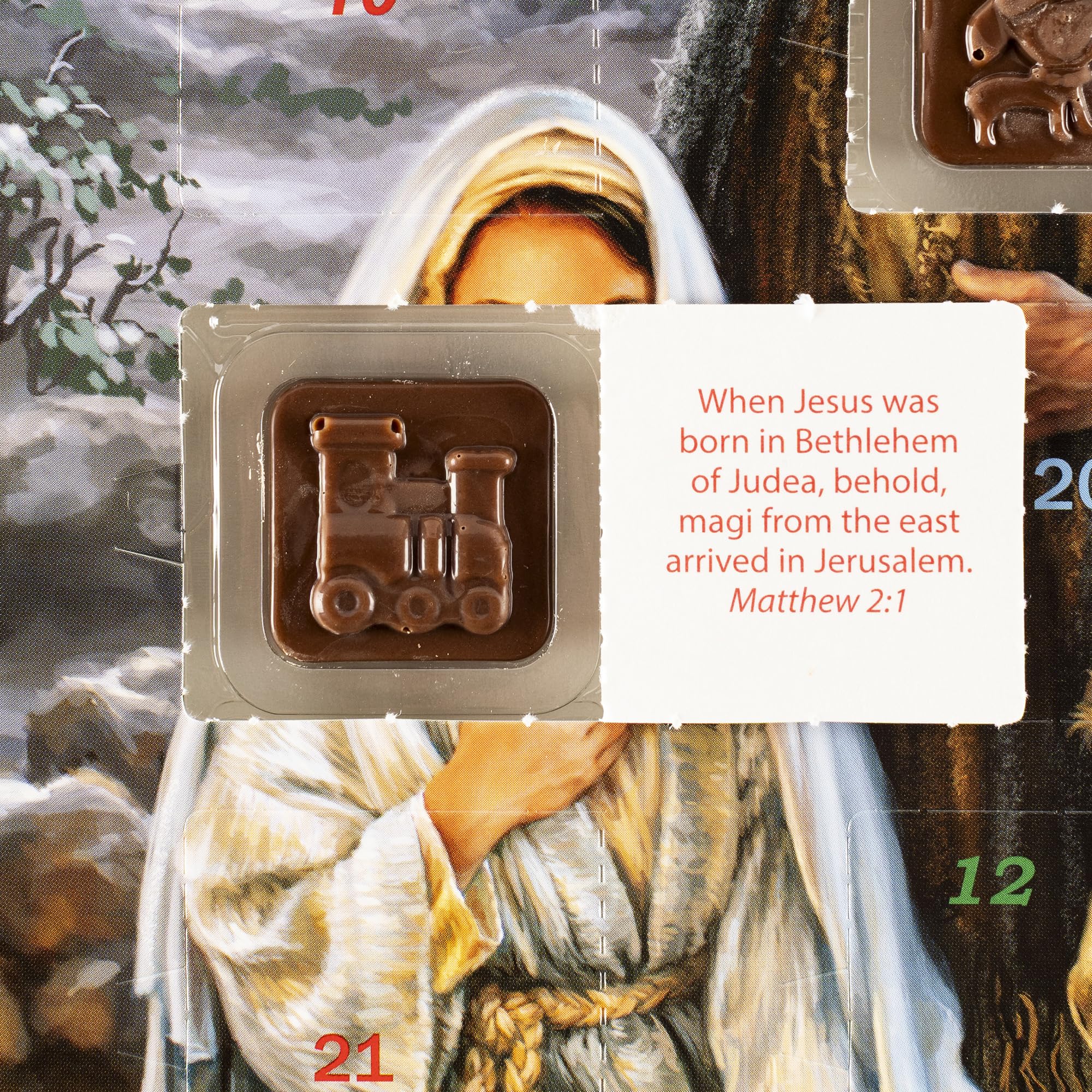 Vermont Christmas Company 'Star of Wonder' Chocolate Advent Calendar with Nativity Story (Countdown to Christmas) - 24 Windows o