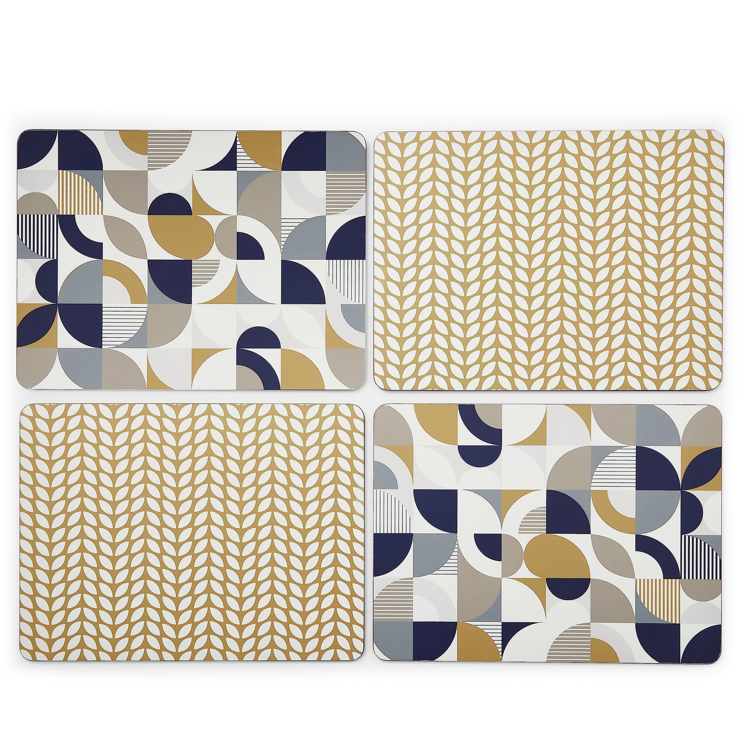 Cooksmart Pack Of 4 Table Place Mats | Place Mats For Table With British Designs | Table Mats For All Types Of Kitchens - Bauhau