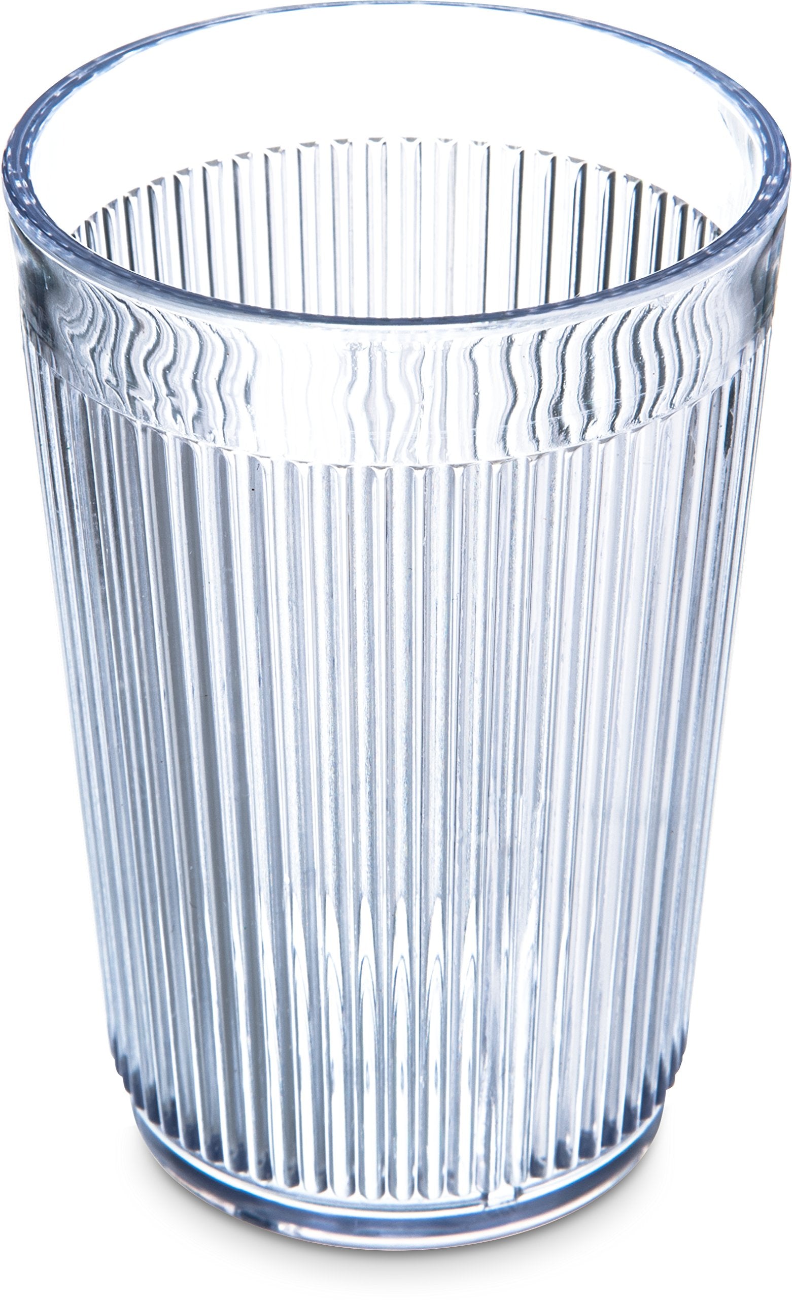 Carlisle Foodservice Products Crystalon Stack-All Stackable Tumbler Plastic Tumbler With Ribbed Texture For Restaurants, Caterin