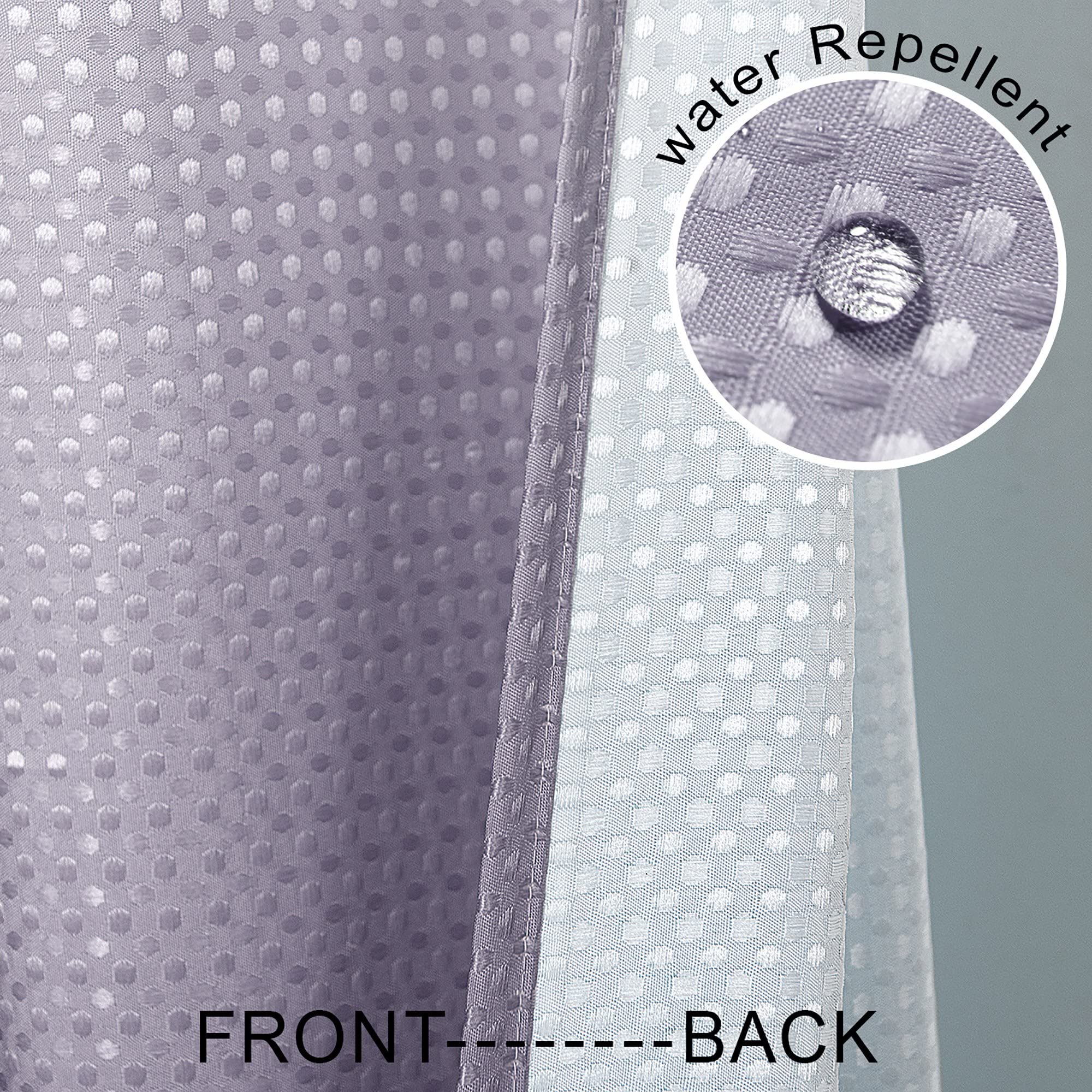Mrs.Naturall Grey Purple Small Shower Curtain 36X72 For Bathroom Ombre White And Gray Purple Plastic Shower Curtian Liner Hooks