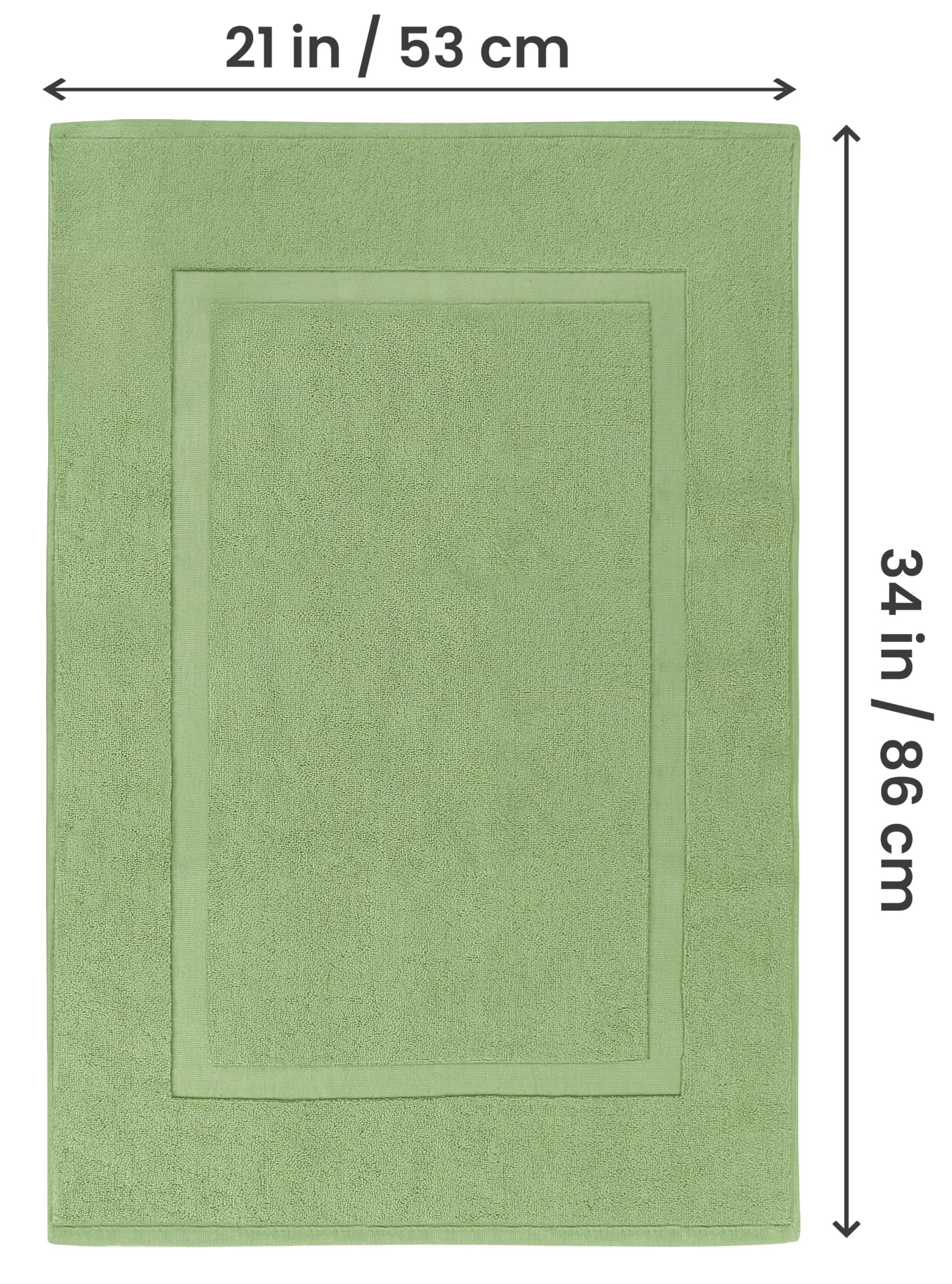 Utopia Towels Cotton Banded Rug, Bath Mats, Not A Bathroom Rug], 21X34 Inches, 100% Ring Spun Cotton - Highly Absorbent And Mach