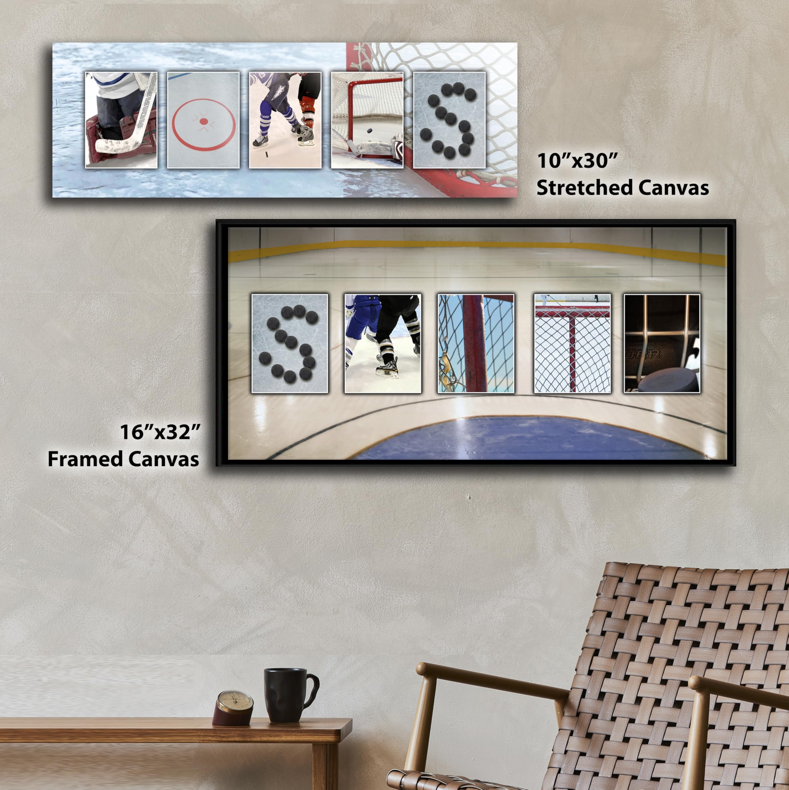 Personal-Prints Hockey Personalized D  Cor Or Gift For The Hockey Player, Coach, Team, Or Fan | Customized Hockey Name Wall Art