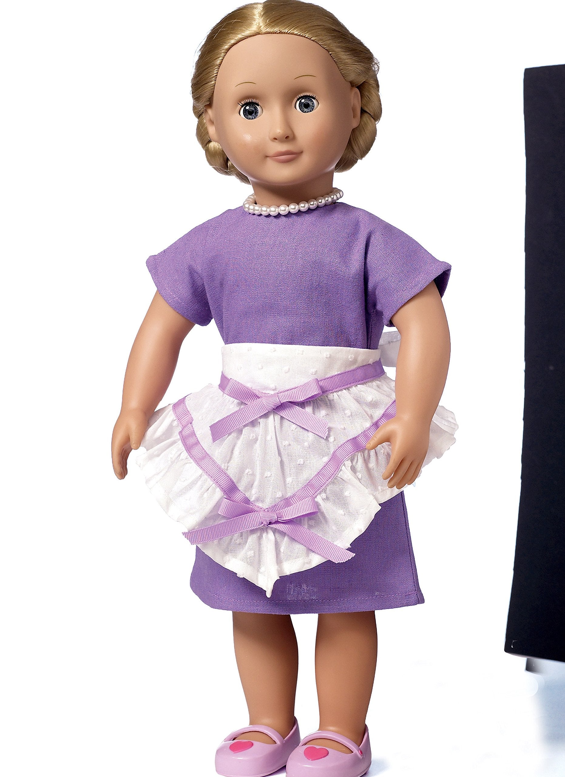 Mccall Pattern Company B6468Osz 18 Doll Aprons And Dress, One Size