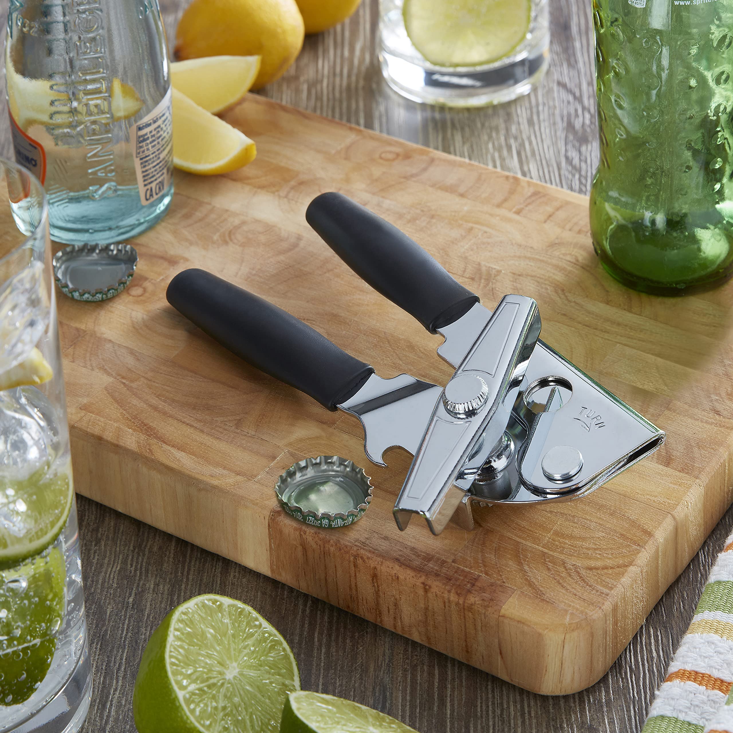 Swing-A-Way White Steel Manual Can Opener