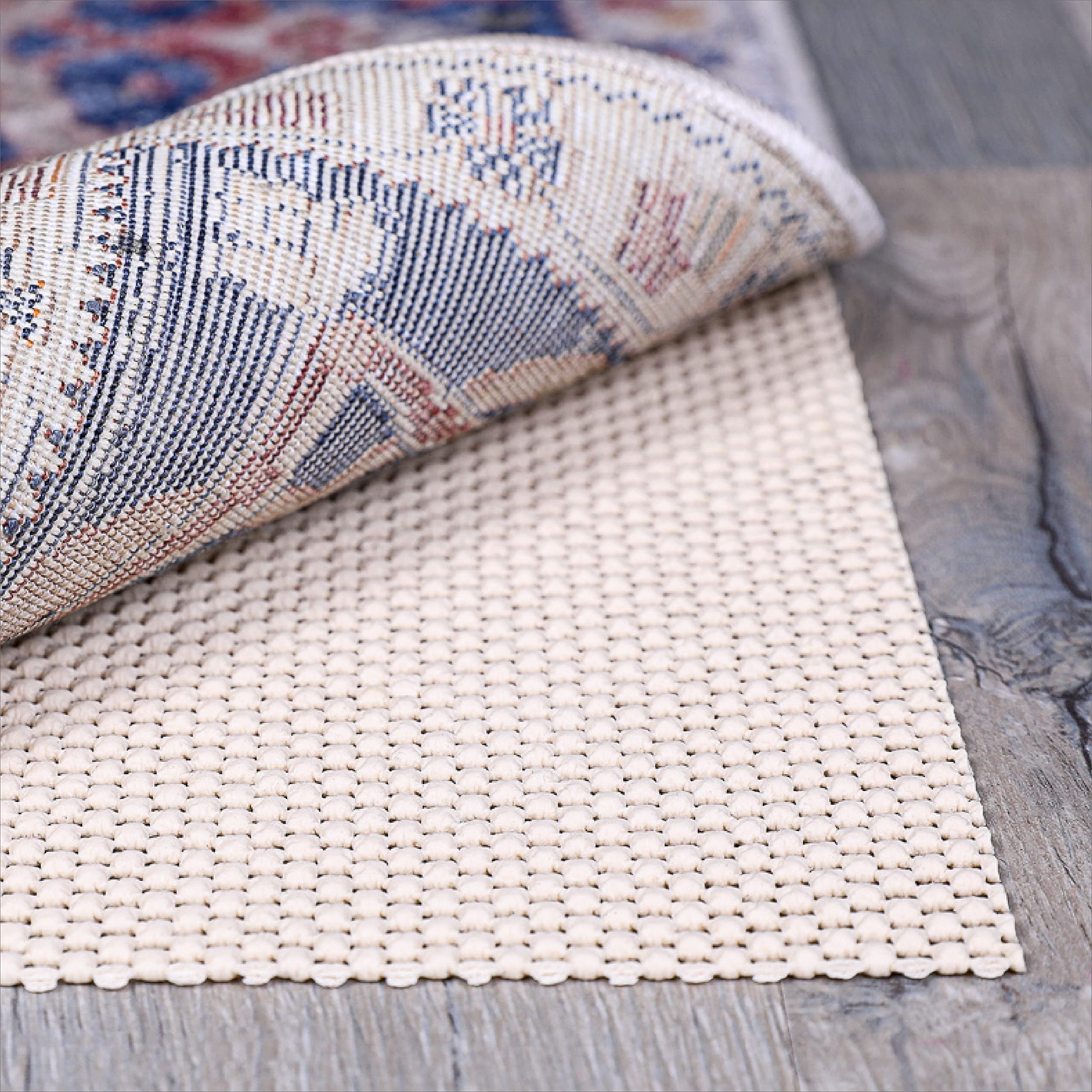 Slip-Stop Super Grip Natural Cushioned Non-Slip Rug Pad for Area Rugs and Runner Rugs, Rug Pad for Hardwood Floors 5 x 7 ft