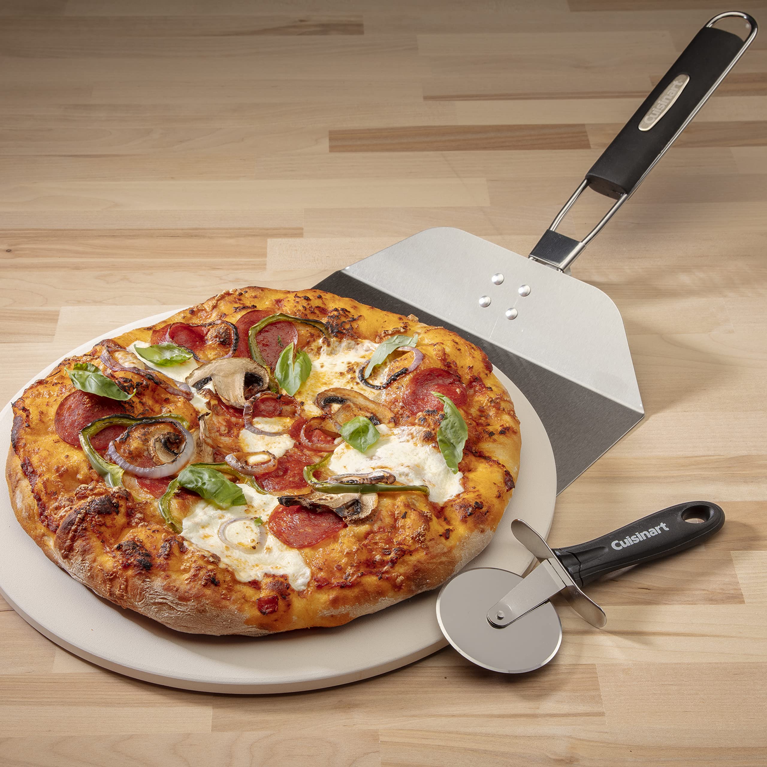 Cuisinart Cps-445, 3-Piece Pizza Grilling Set, Stainless Steel