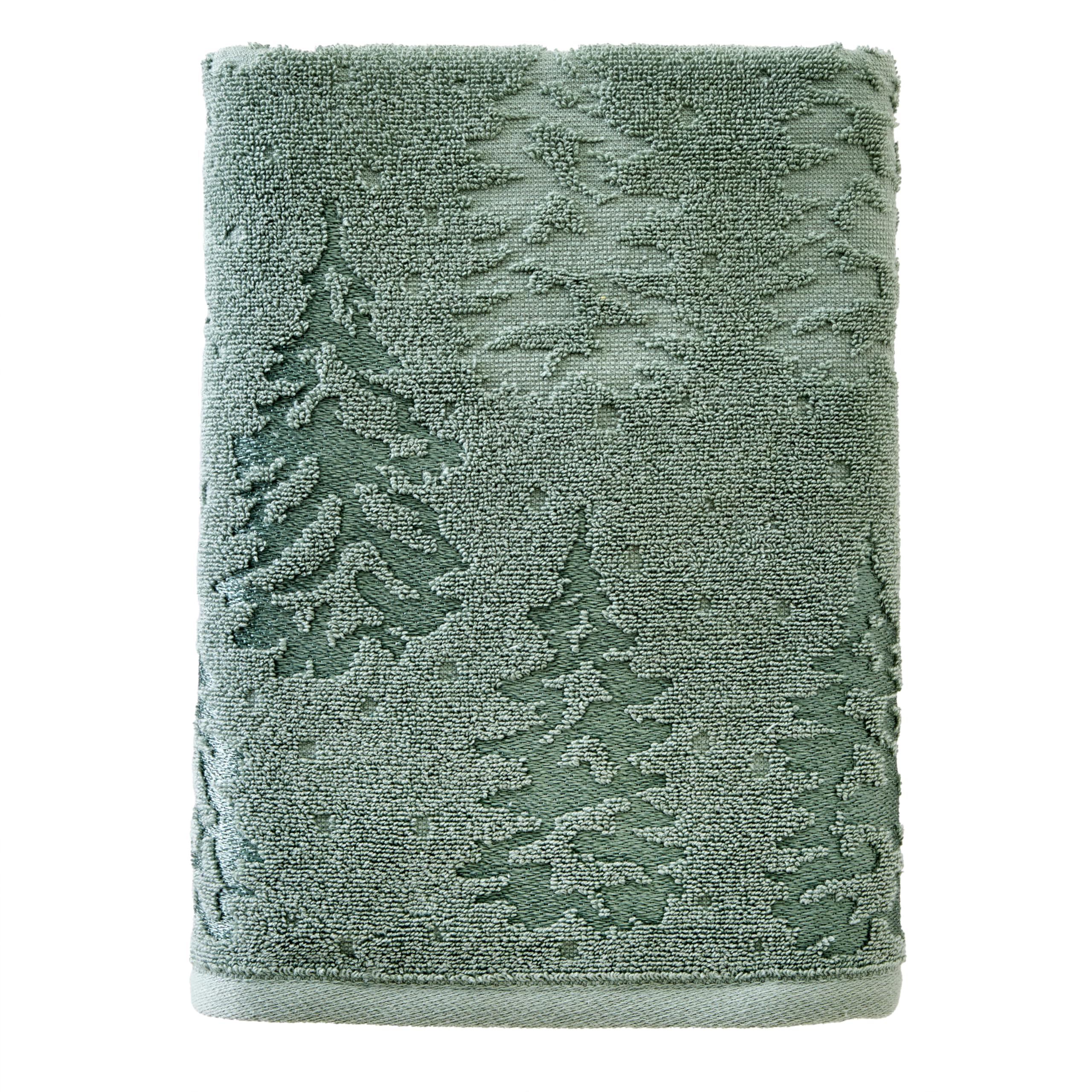 Skl Home Fall/Winter Wispy Trees Bath Towel, Sage