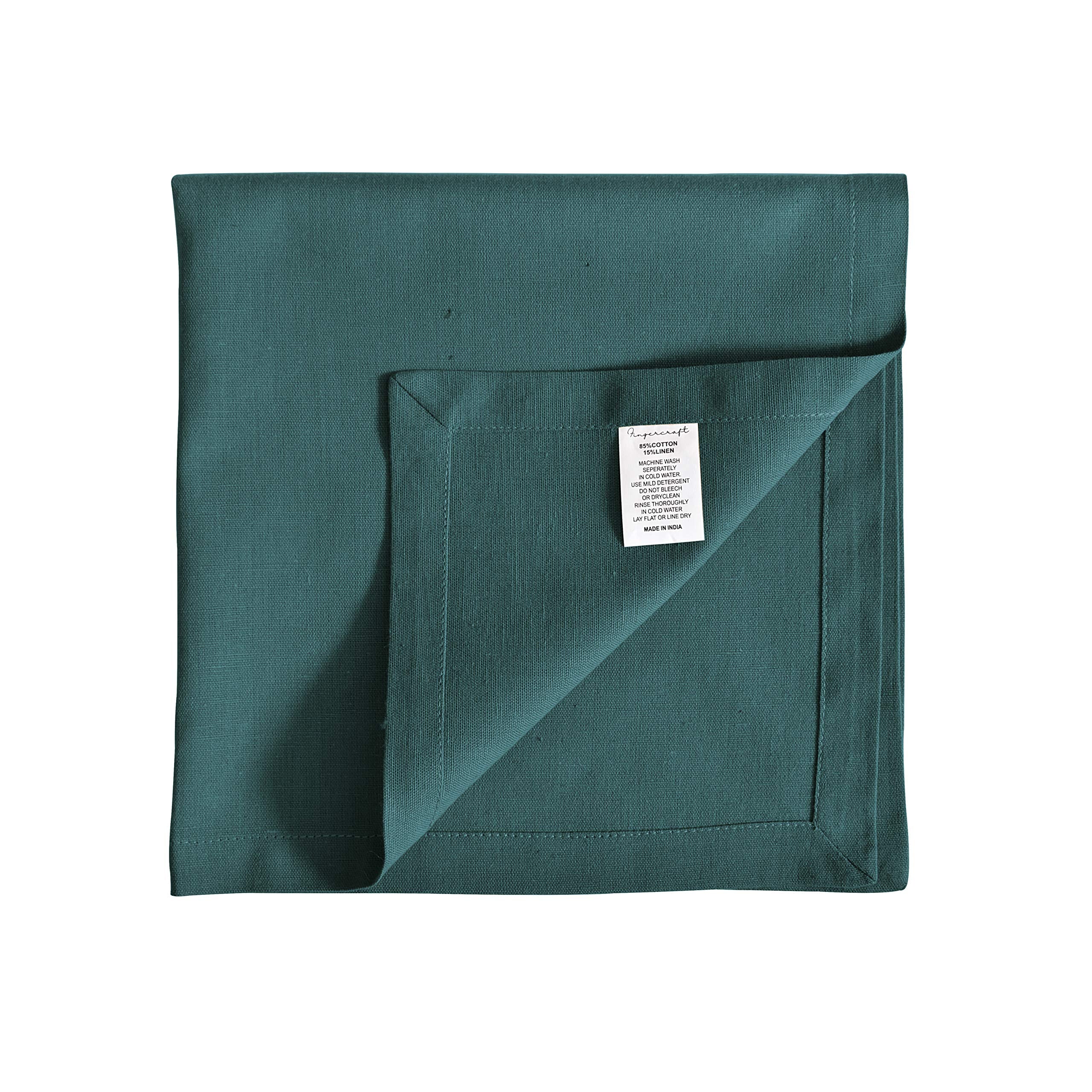 Fingercraft Dinner Cloth Napkins, Cotton Linen Blend Fabric, 12 Pack Easter Special, Mitered Corners For Every Day Use Napkins A