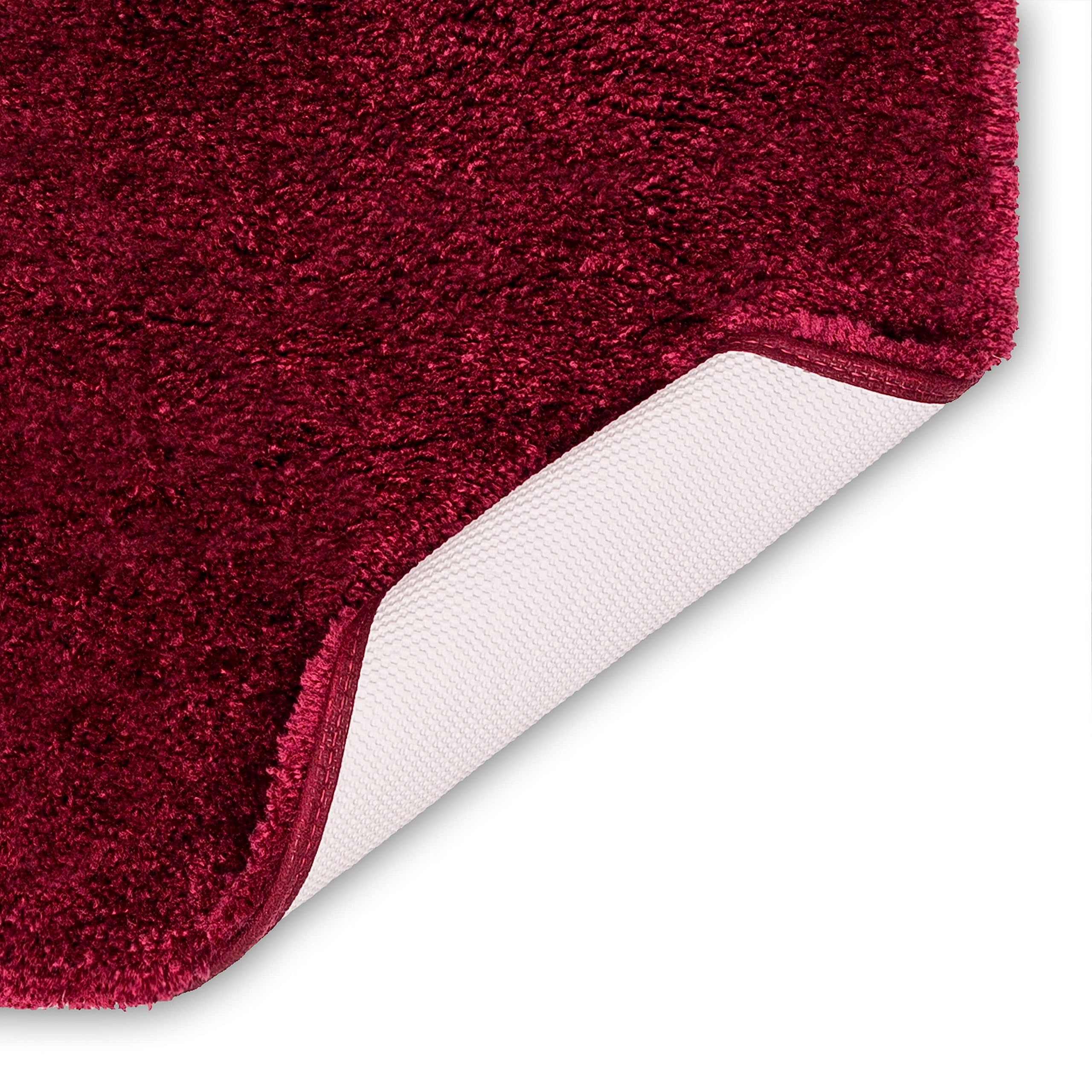 Mohawk Home Goliath Machine Washable Bath Mat 20'' X 34'' Burgundy