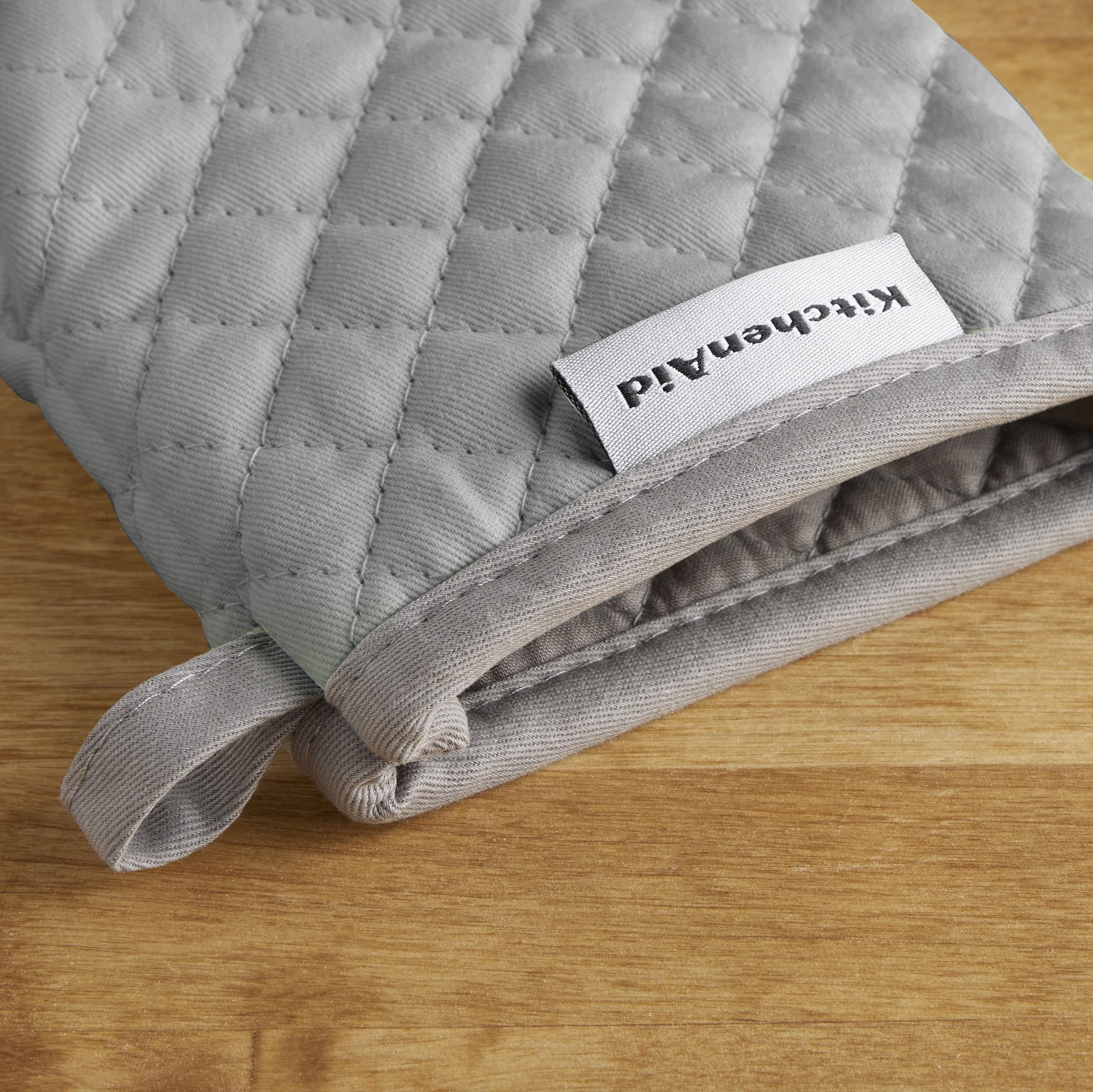 Kitchenaid Asteroid Mini Oven Mitt, 5.5''X8'', Grey 2 Count