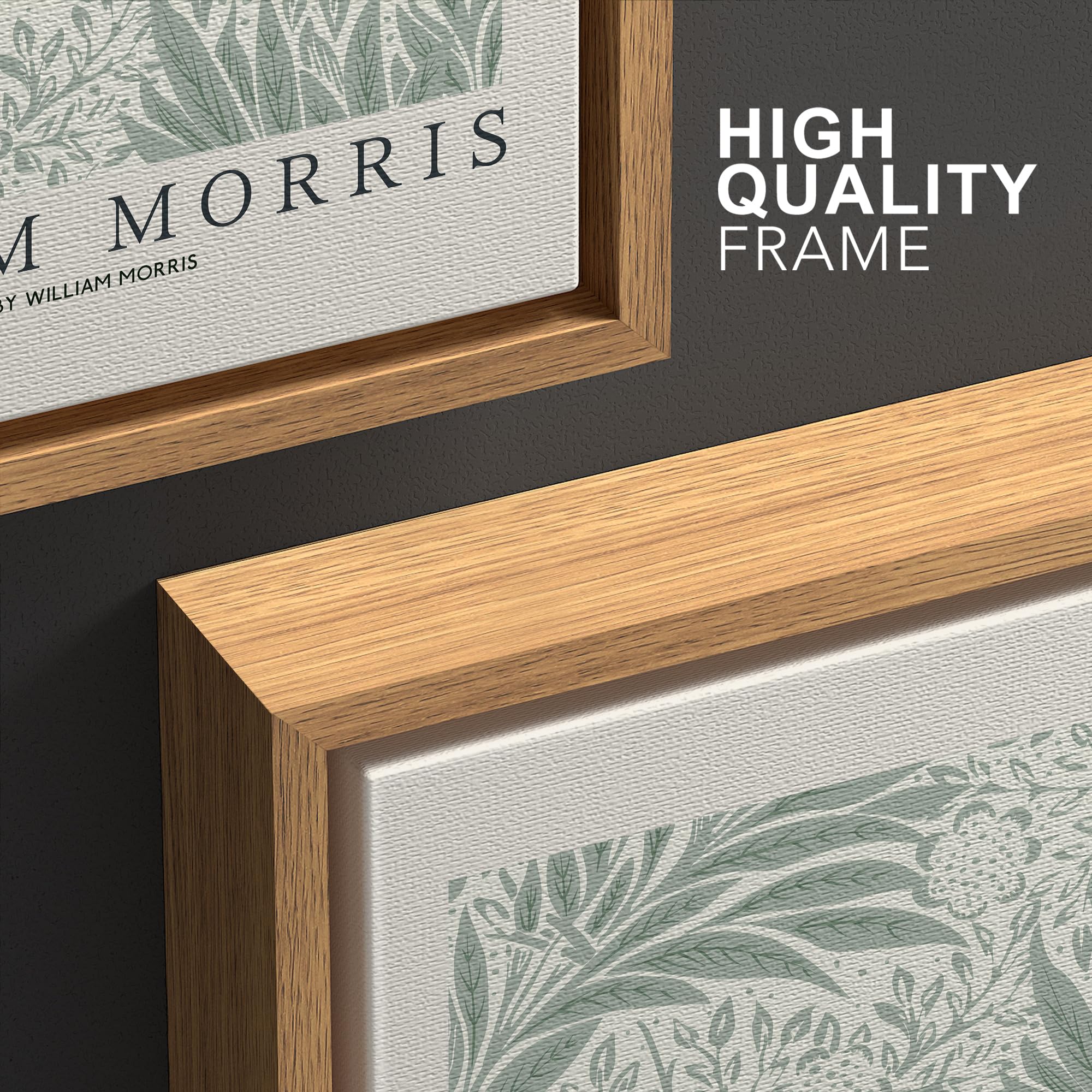 Wall26 Framed Canvas Print Wall Art Set William Morris Flower Market Exhibition Poster Nature Wilderness Illustrations Modern Ar