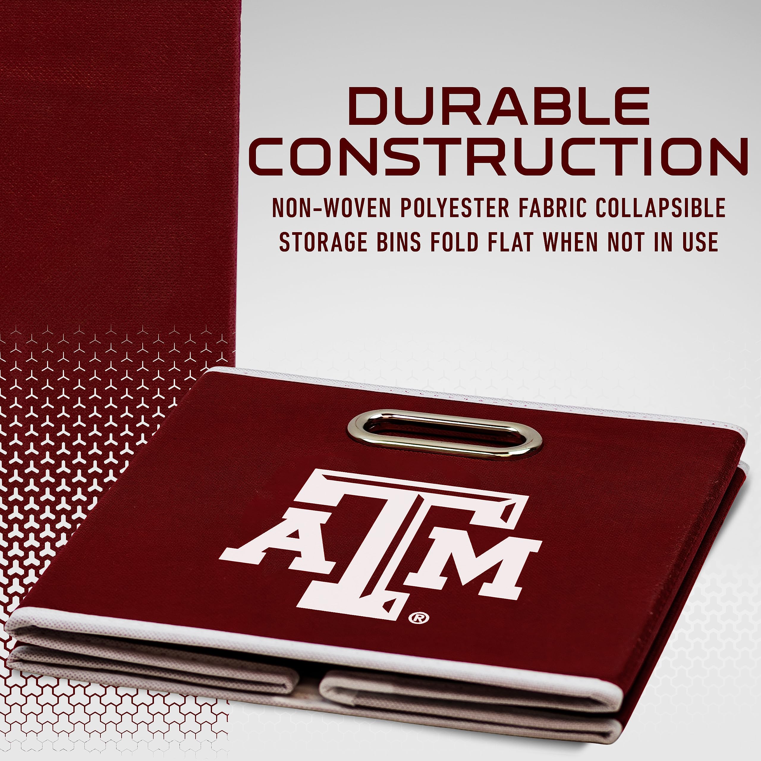 Franklin Sports Unisex Franklin Sports Ncaa Texas A M Aggies Storage Bin, Team Specific, One Size Us