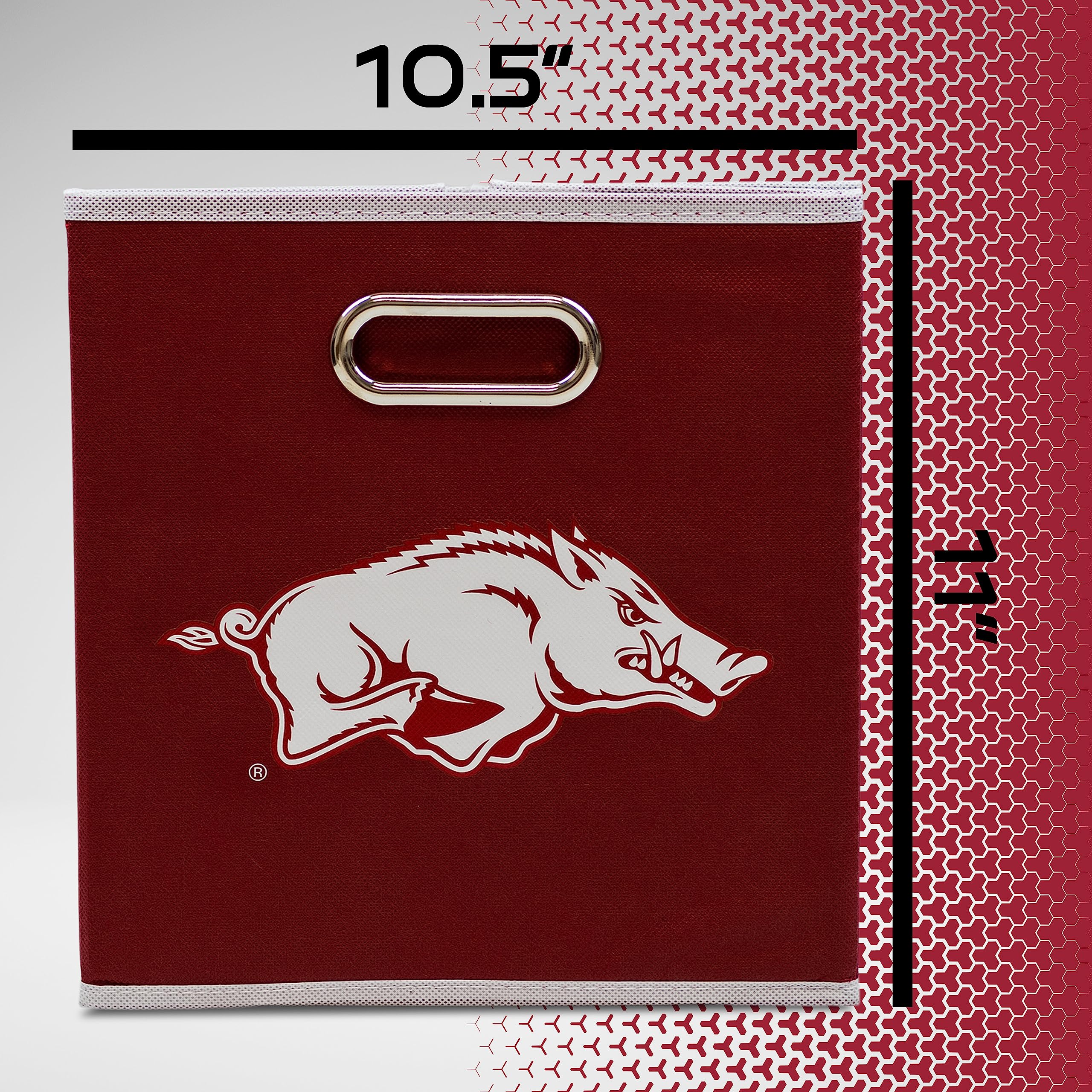 Franklin Sports Unisex Franklin Sports Ncaa Arkansas Razorbacks Storage Bin, Team Specific, One Size Us