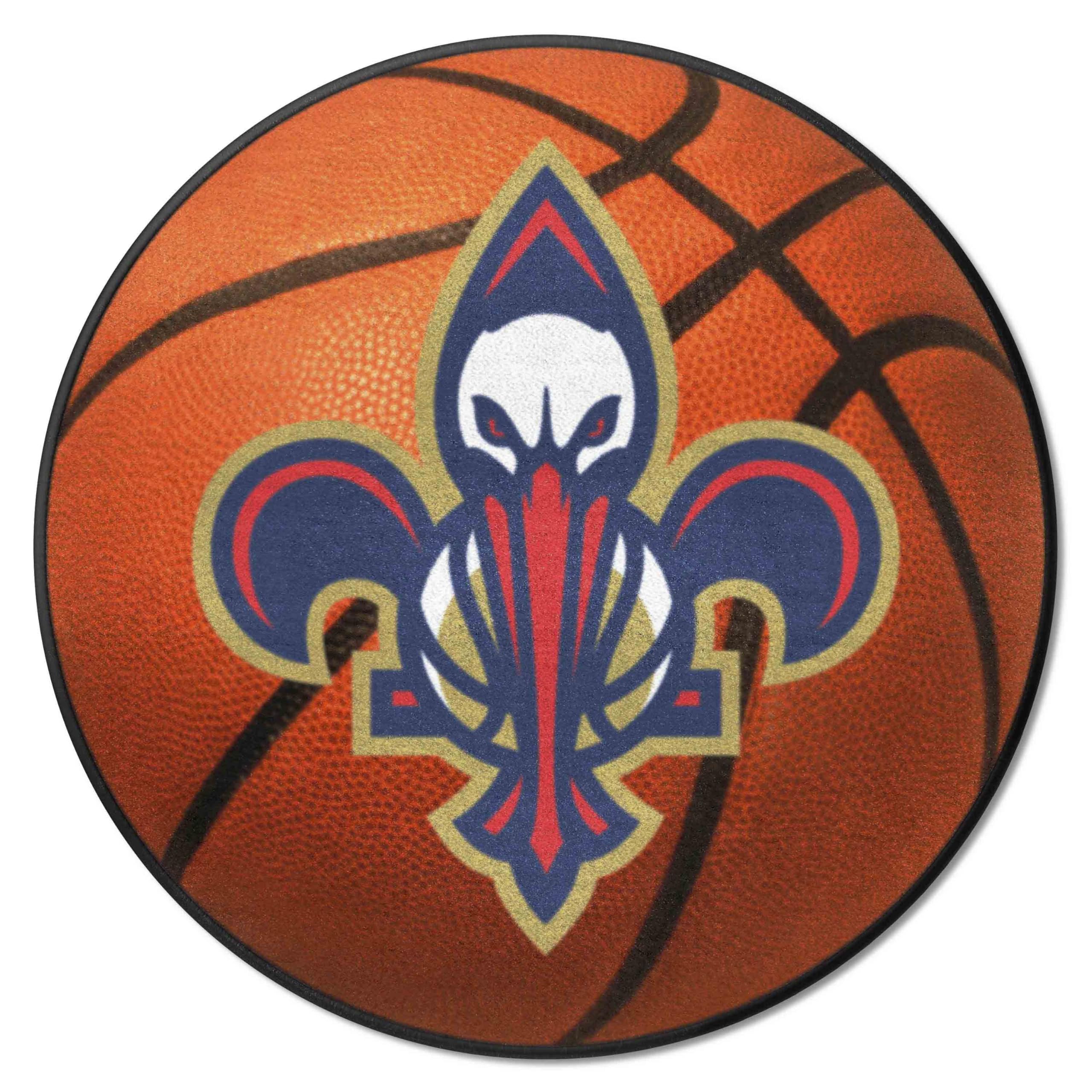 FANMATS 4675 Towson Tigers Basketball Shaped Rug - 27in. Diameter, Basketball Design, Sports Fan Accent Rug - Tiger Logo