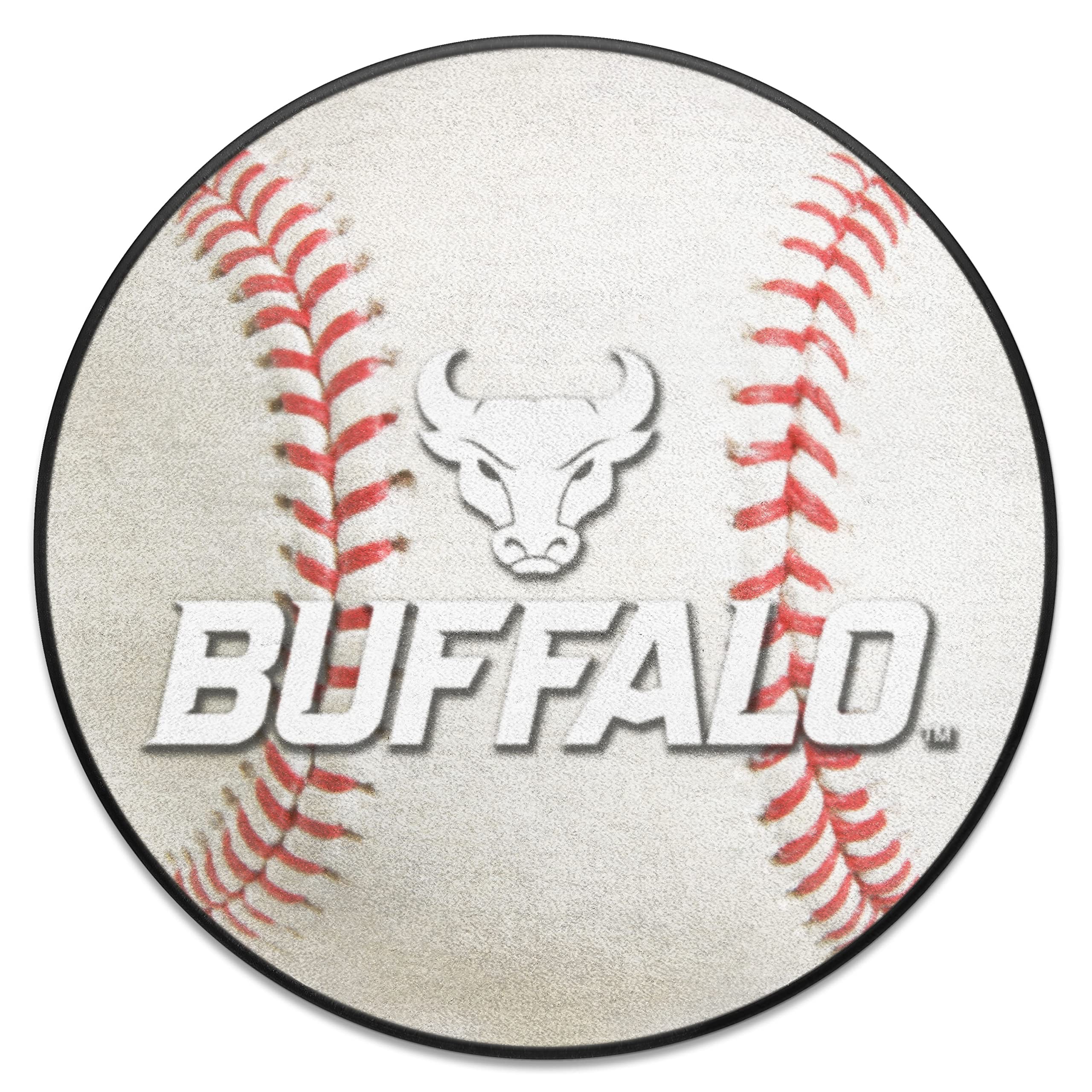 FANMATS 1686 Buffalo Bulls Baseball Shaped Accent Rug - 27in. Diameter