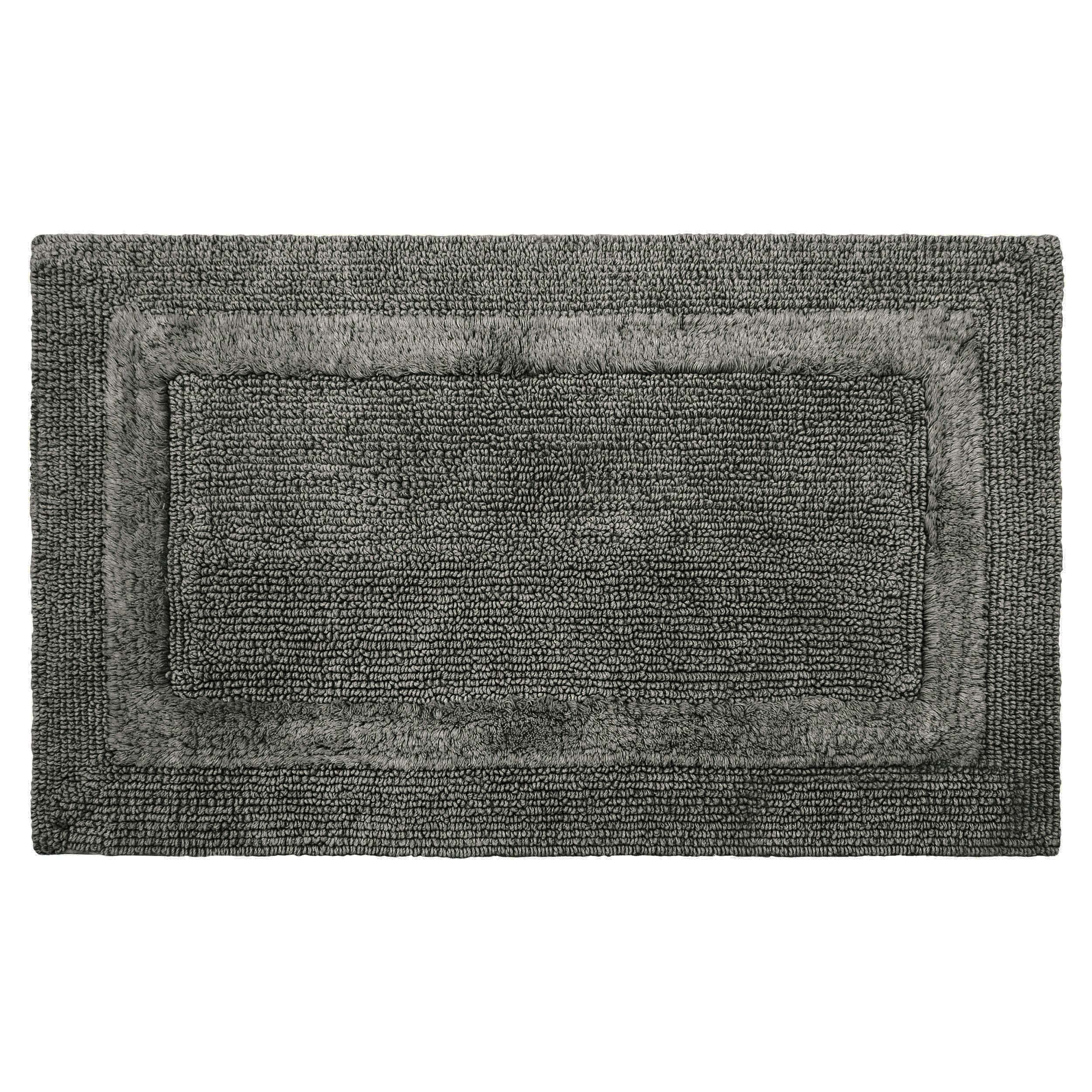 French Connection - Stonewash Bath Rug | Cotton Blend | Premium Bathroom D  Cor | Machine Washable | Measures 20    X 34    | Me