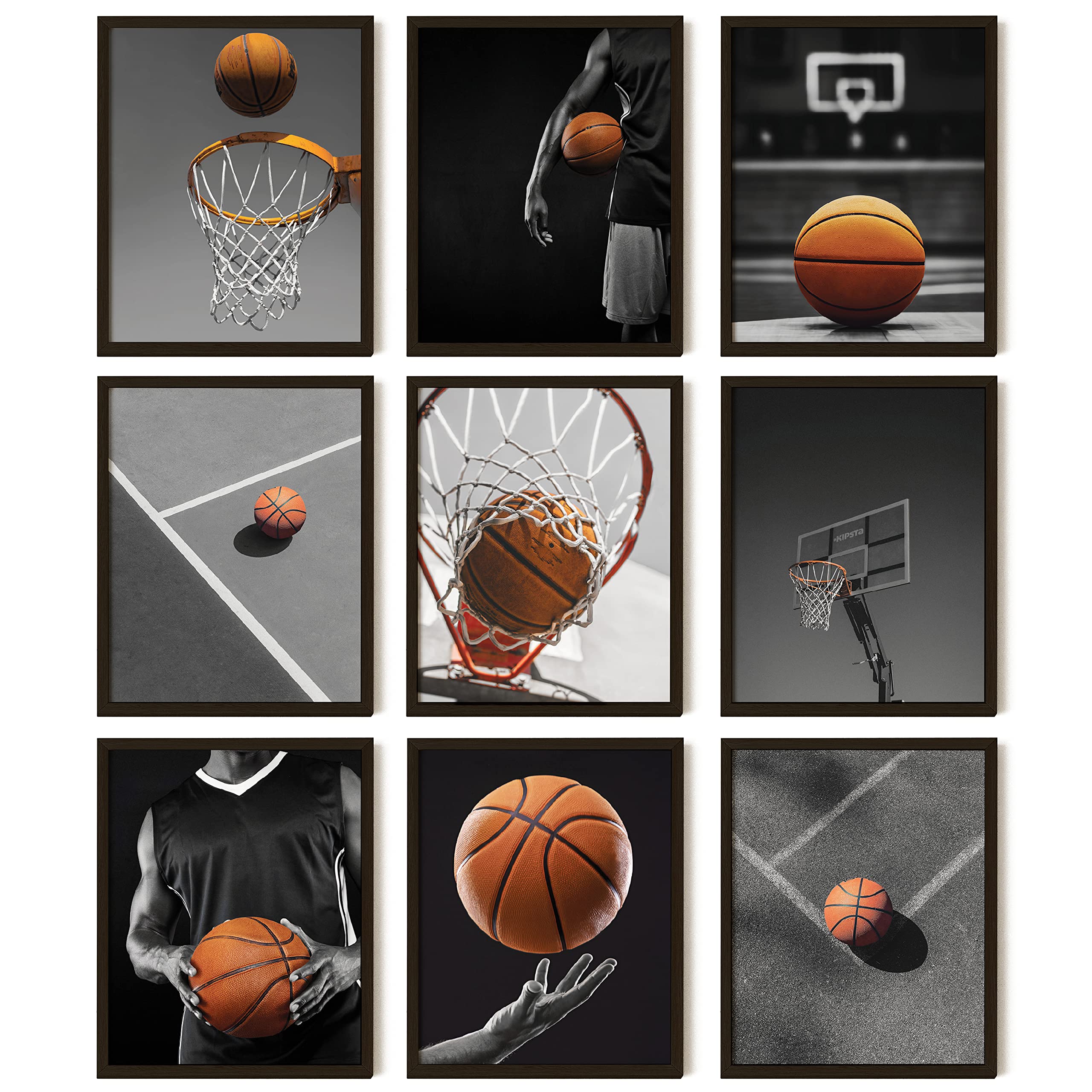 97 Decor Basketball Posters For Boys Bedroom - Basketball Room Decor For Boys Teen, Black And White Sport Wall Art Prints, Baske