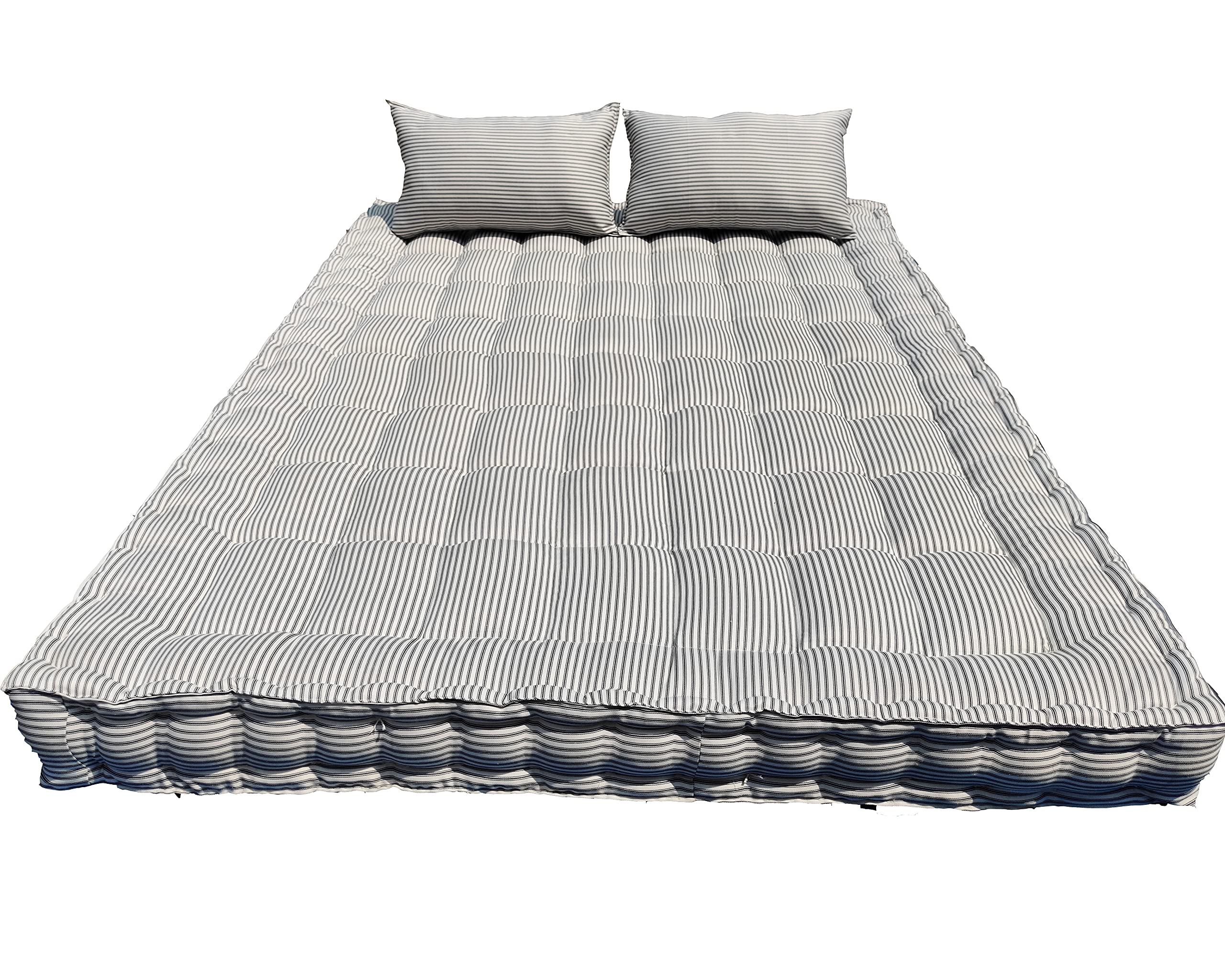 VG MATTRESSOrganic Silk Cotton Kapok Ilavam Panju Semal Queen Mattress (78X60X6 inches / 6.5 x 5 feet x 6 inches Thickness) Pac