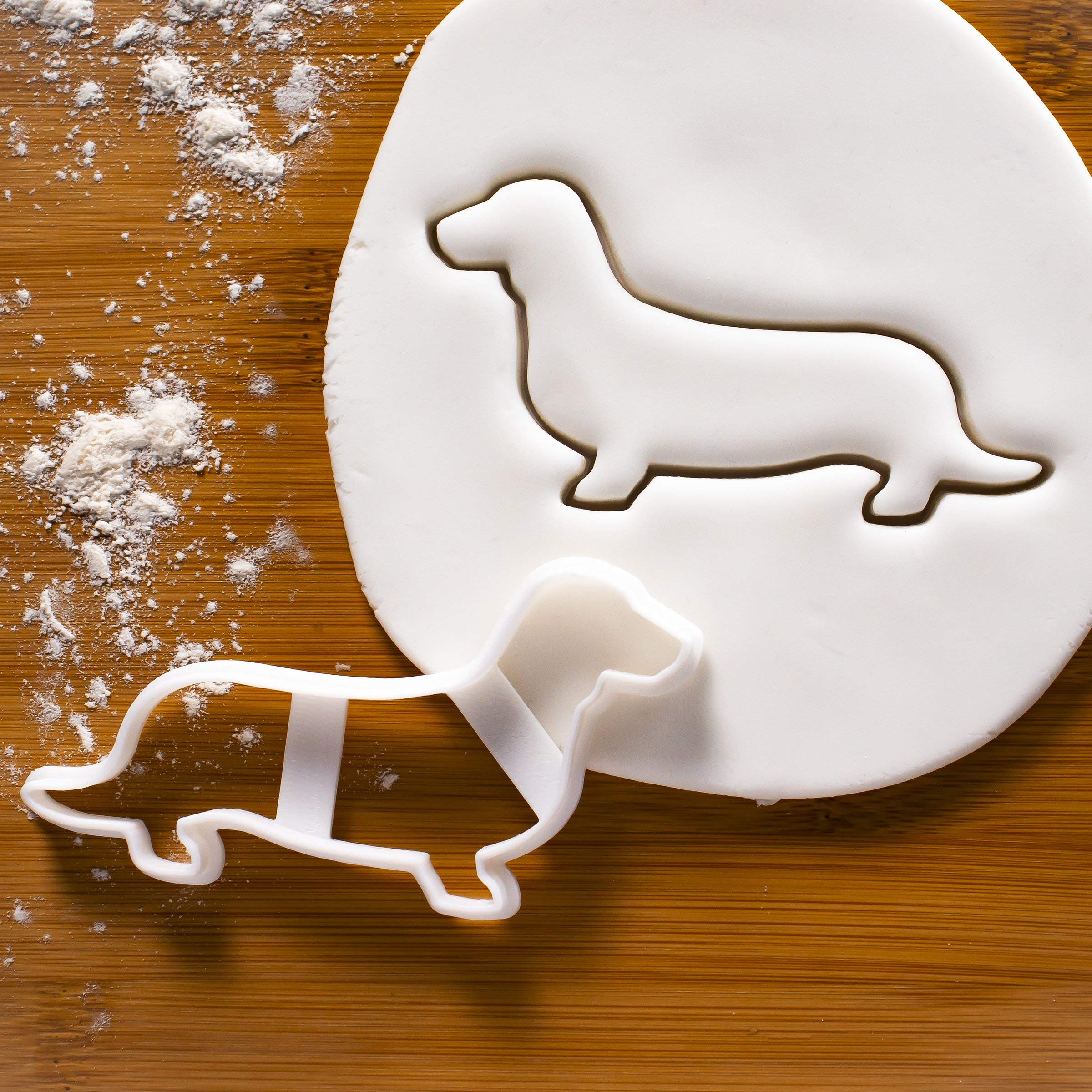 Set Of 2 Short Haired Dachshund Cookie Cutters (Face & Silhouette), 2 Pieces - Bakerlogy
