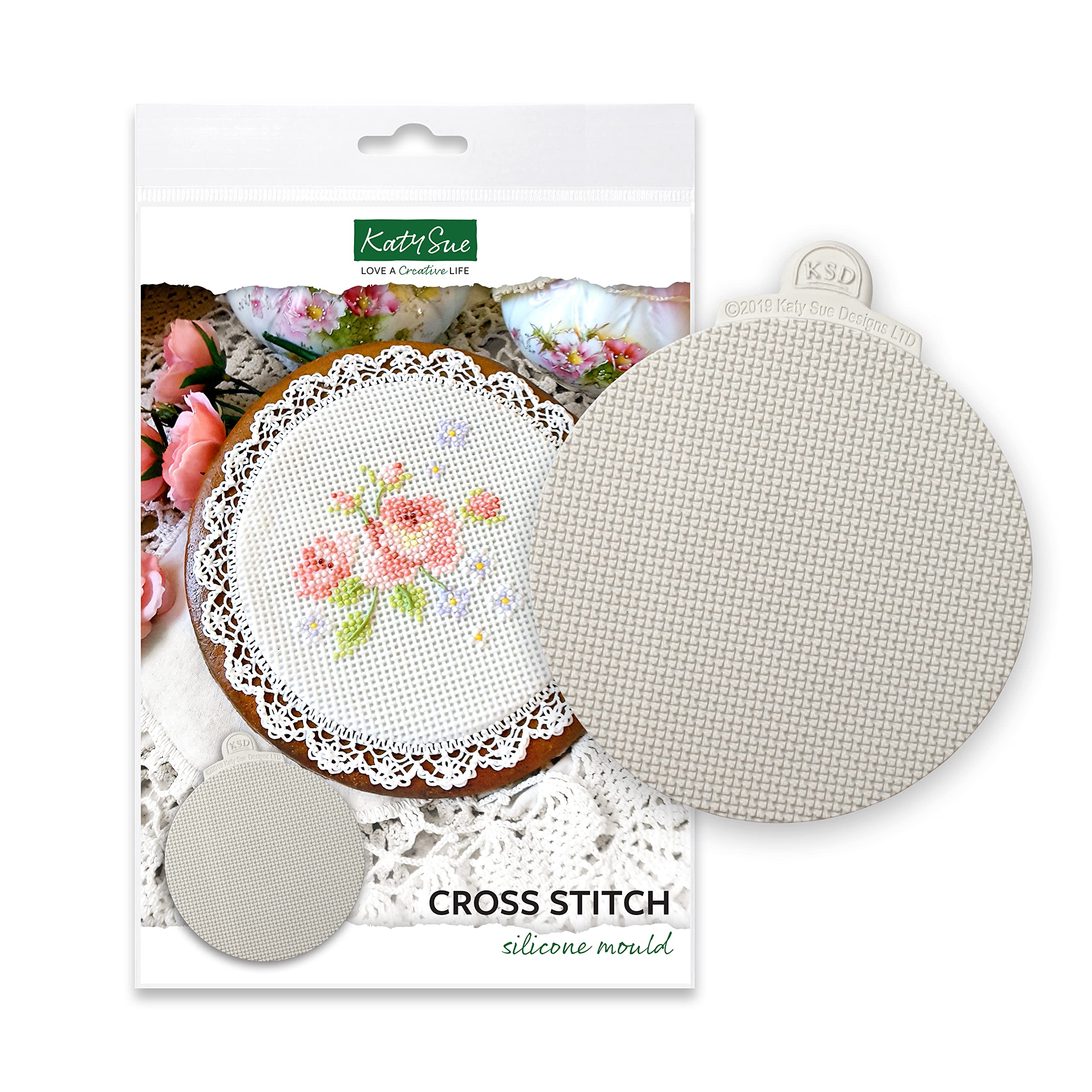 Katy Sue Cross Stitch Design Mat Mold For Cake Decorating & Crafts