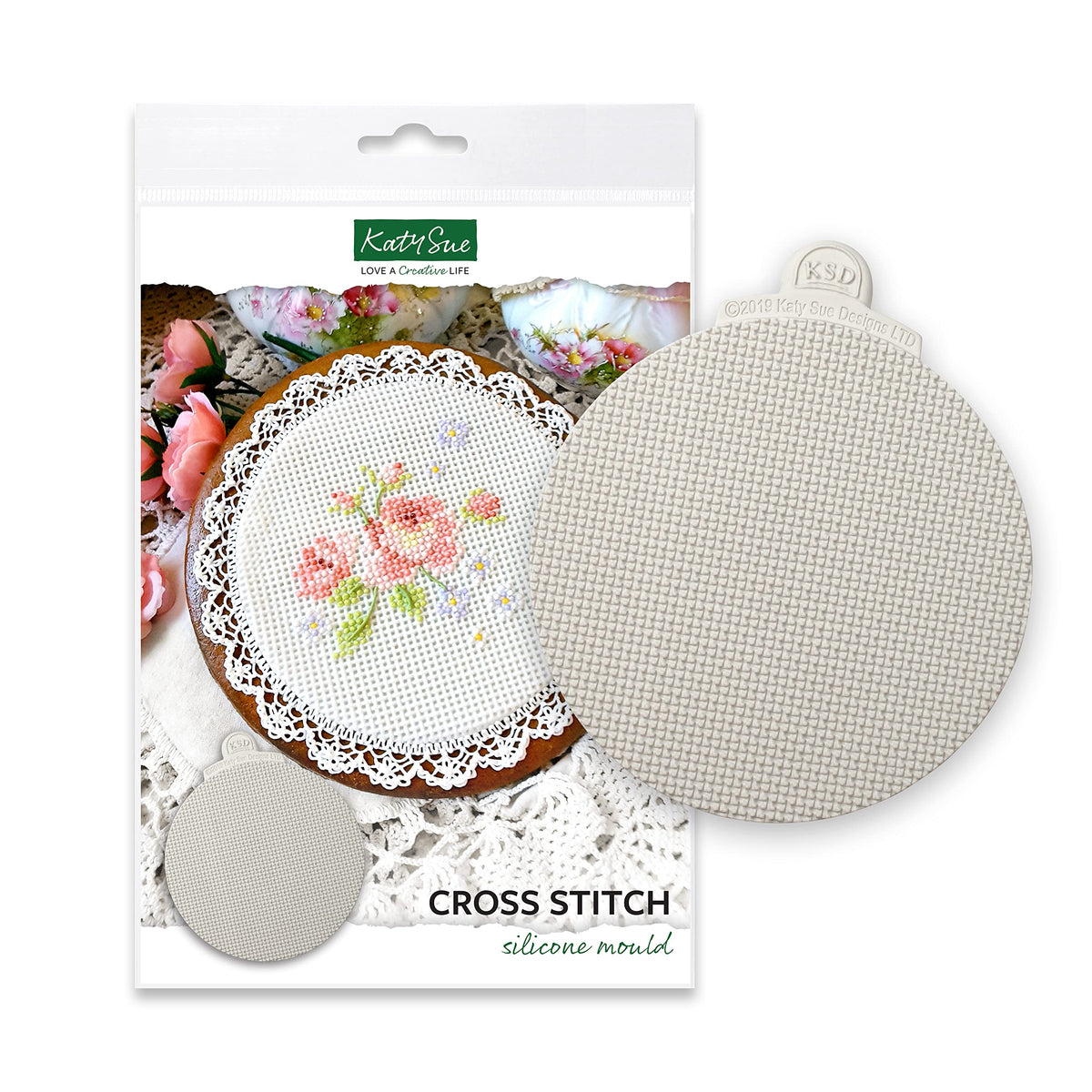Katy Sue Cross Stitch Design Mat Mold For Cake Decorating & Crafts