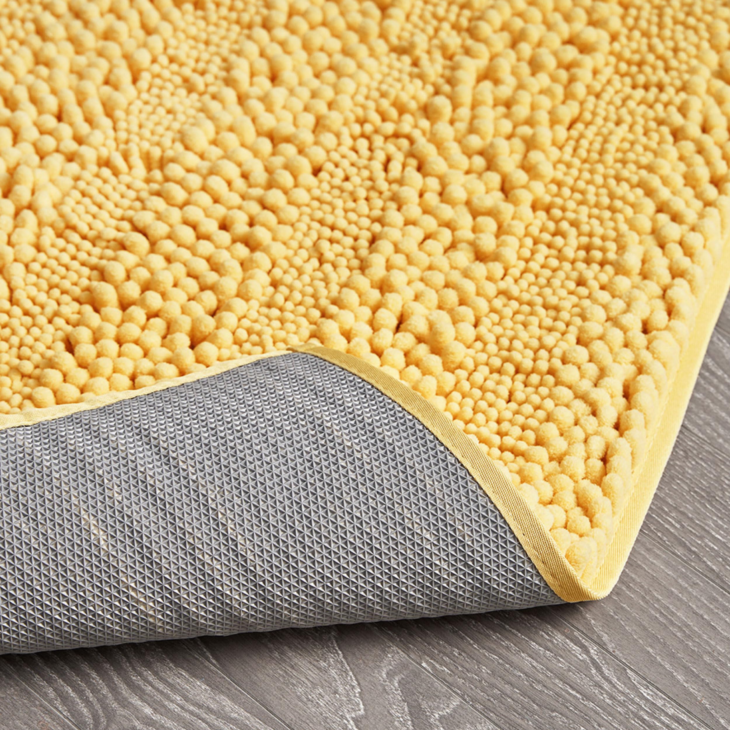 Laura Ashley - Astor Chenille Bath Mat | 100% Polyester | Premium Bathroom D  Cor | Machine Washable | Tpr Backing | Measures 20