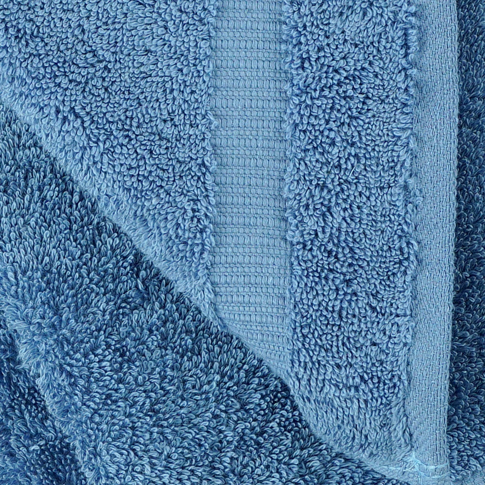 Towel Bazaar Premium Turkish Cotton Super Soft And Absorbent Towels (4-Piece Bath Towels, Wedgewood)