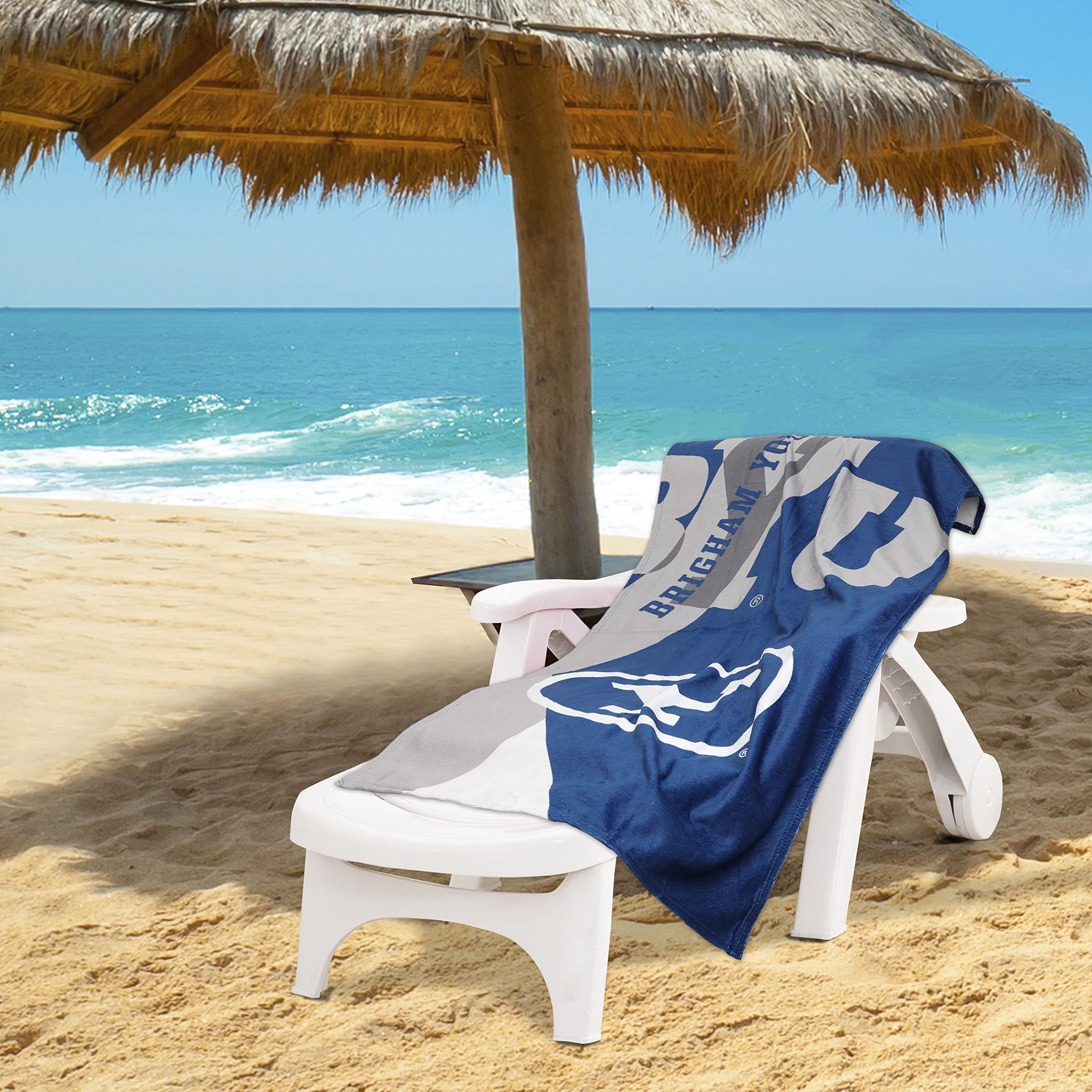 NORTHWEST BYU Cougars 30 x 60 Inch Beach Towel, Puzzle Design