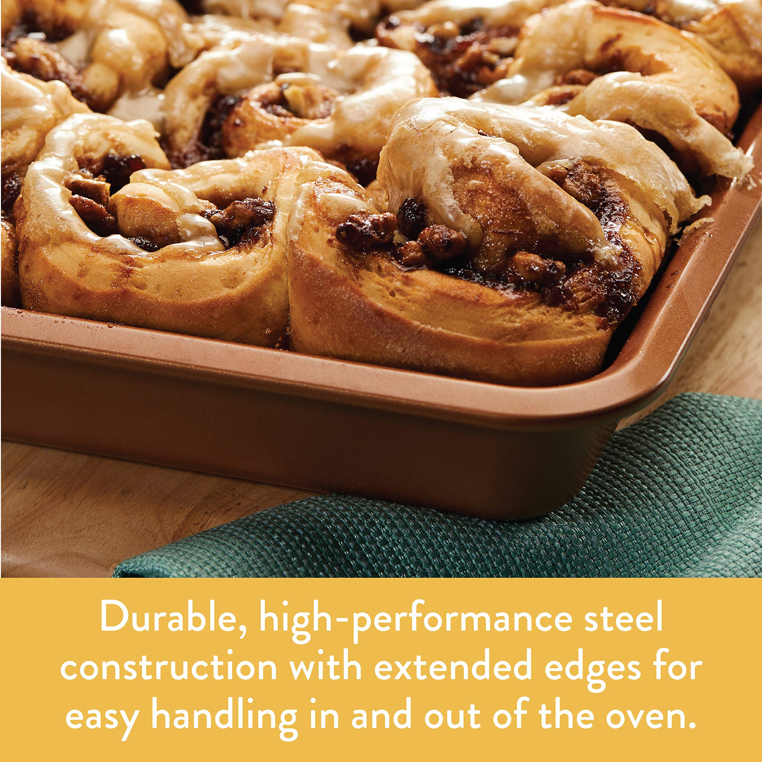 Ayesha Curry Nonstick Bakeware Nonstick Springform Baking Pan / Nonstick Springform Cake Pan / Nonstick Cheesecake Pan, Round -