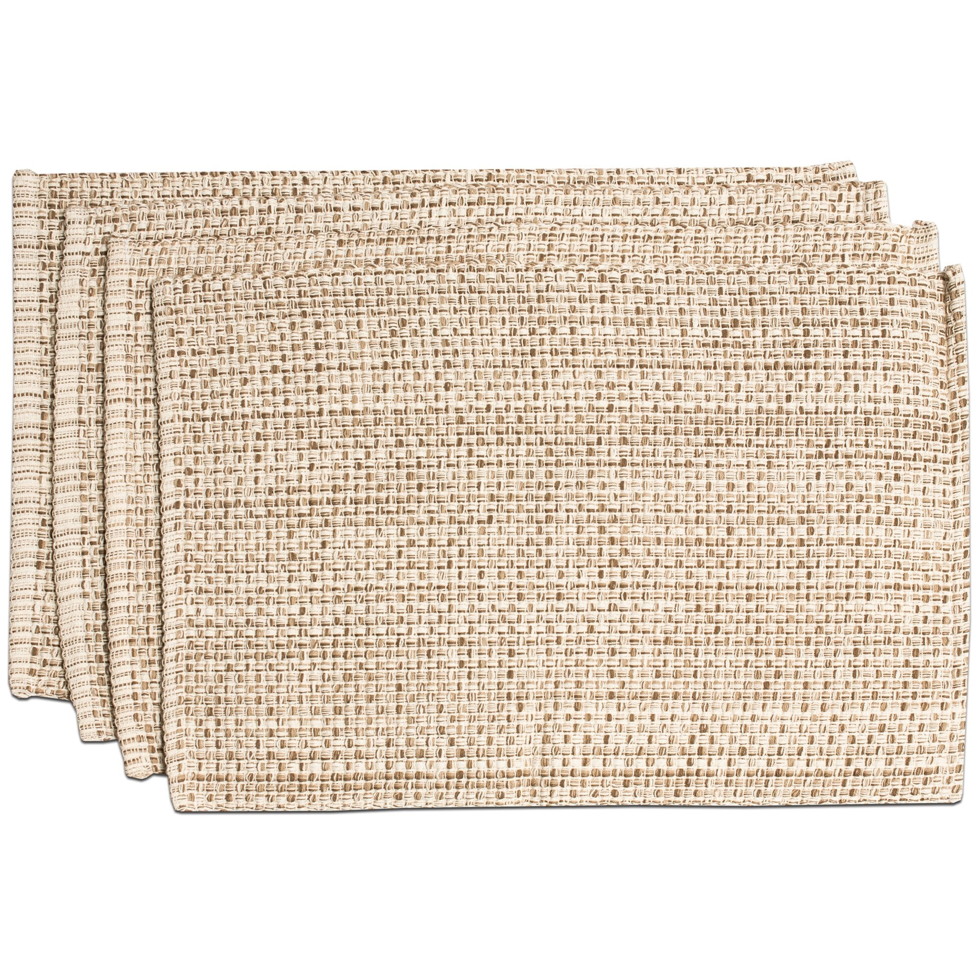 Sweet Home Collection 100% Cotton Placemats For Dining Room Rectangle Two Tone Woven Fabric 13'' X 19'' Soft Durable Table Mat S