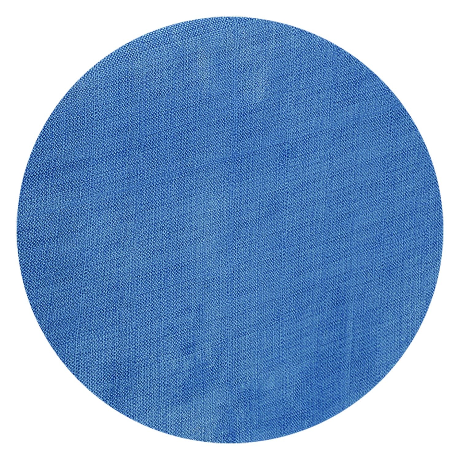 Lintex Cafe Deauville Vinyl Tablecloth Chambray 70'' Round [Kitchen]