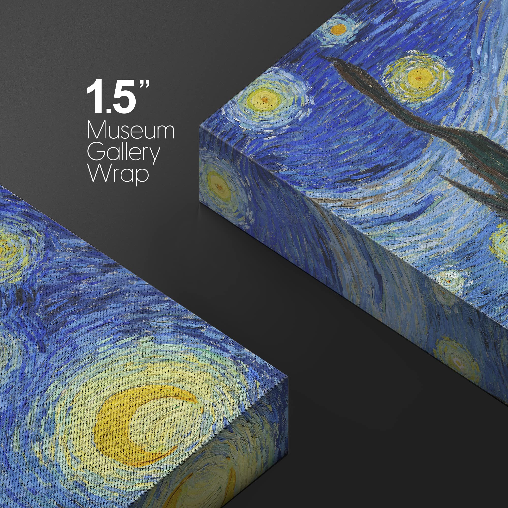 Wall26 Canvas Print Wall Art Vincent Van Gogh'S Starry Night Architecture & Maps Building Mixed Media Modern Art Urban For Livin