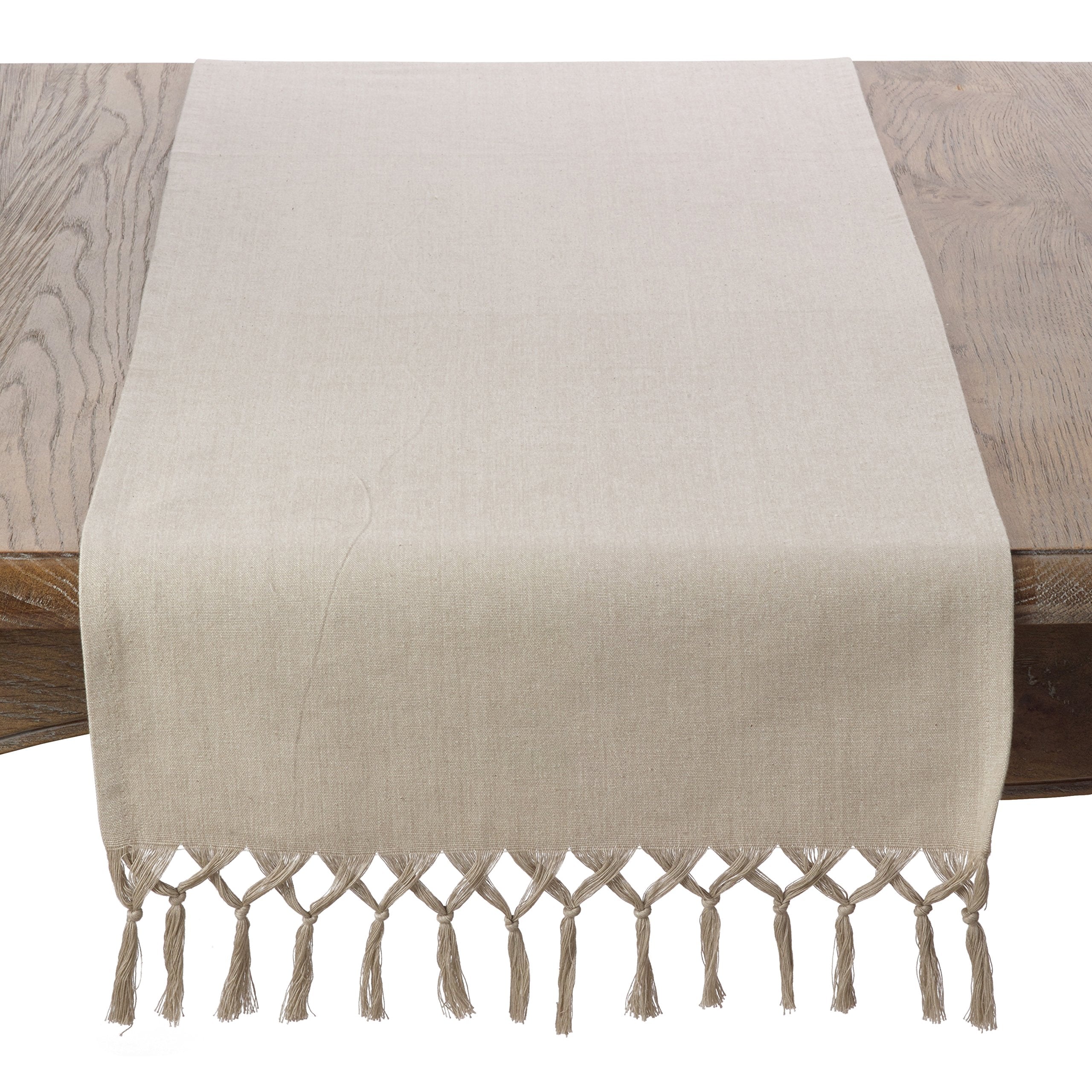 Knotted Tassel Table Runner