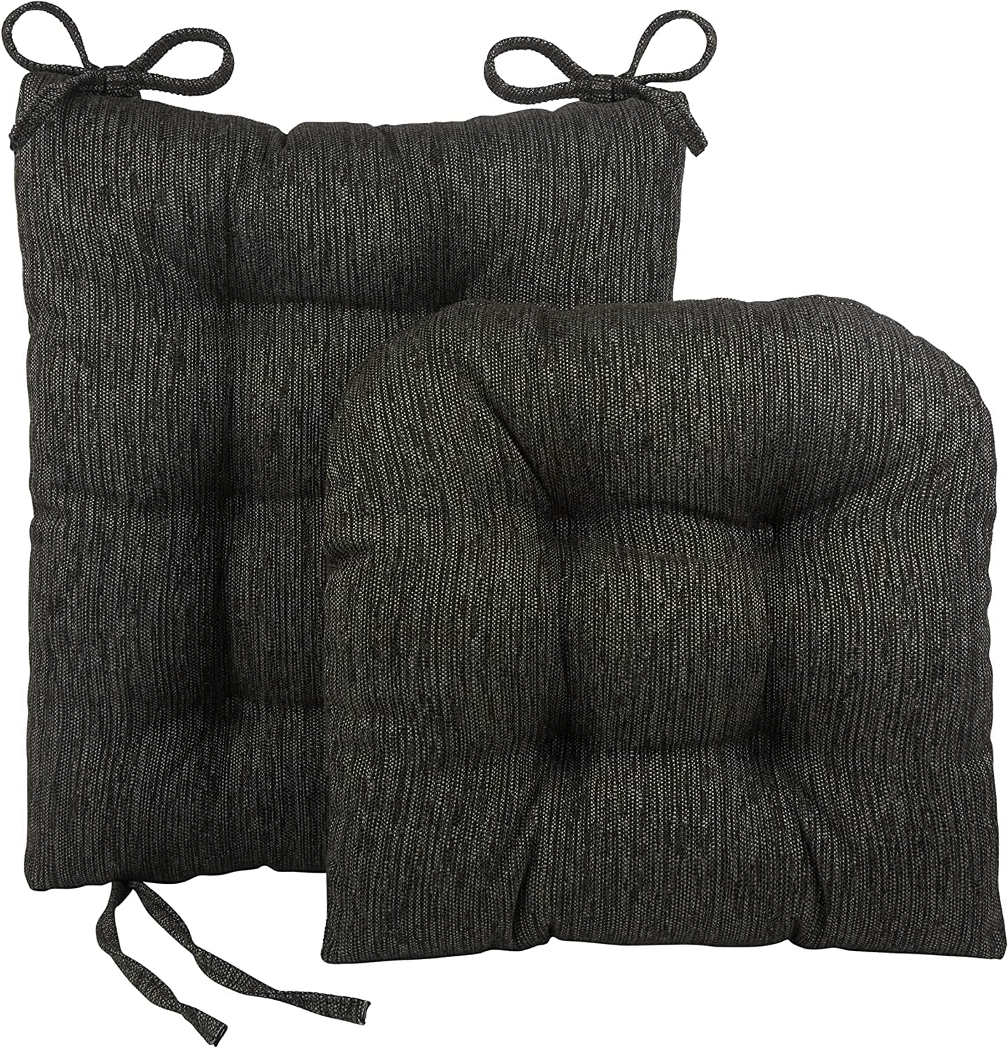 Klear Vu The Gripper Non-Slip Rocking Chair Cushion Set With Thick Padding, Includes Seat Pad & Back Pillow With Ties For Indoor
